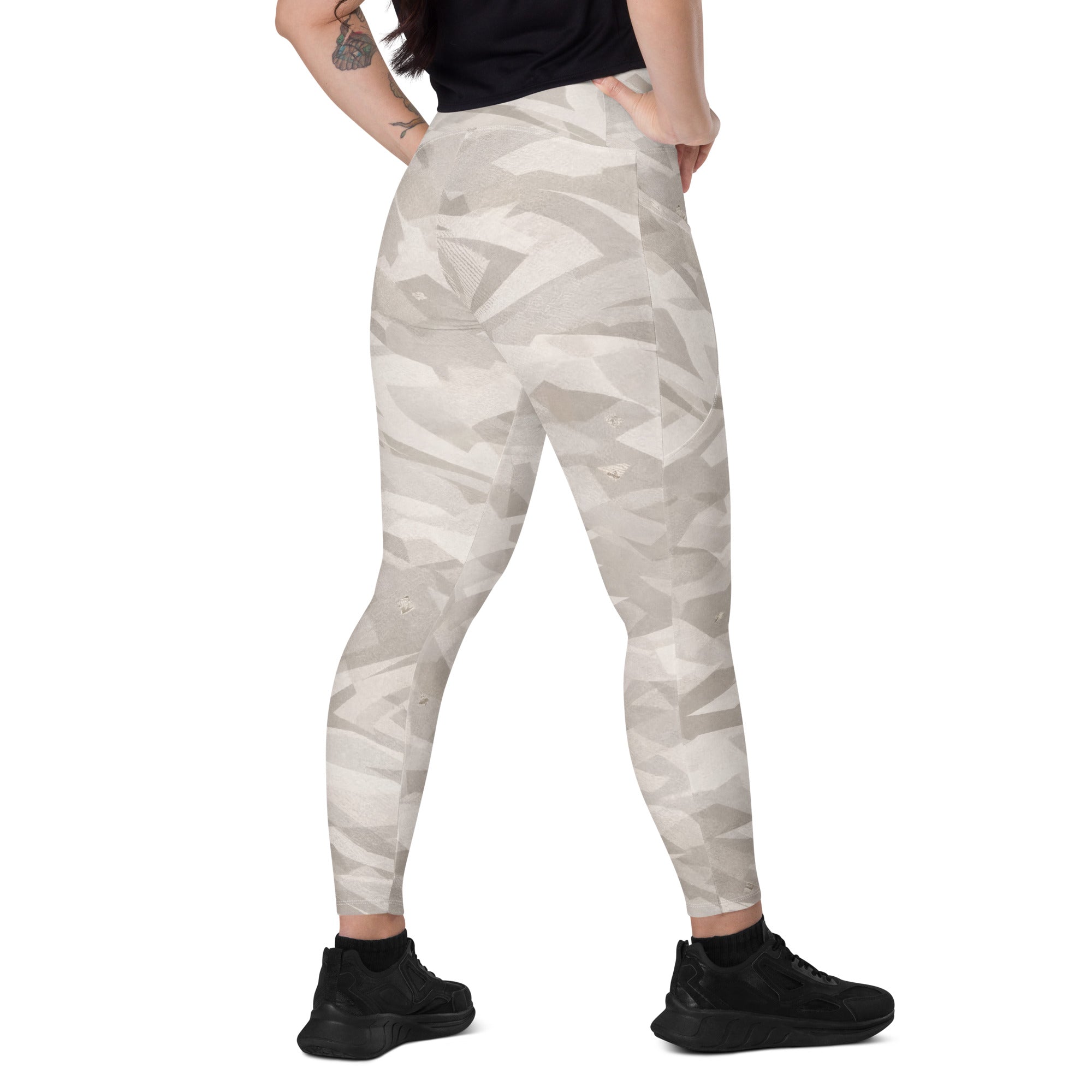 ARCTIC IVORY LEGGINGS WITH POCKETS — SIGNATURE CAMOUFLAGE — alternate view 3 of 6