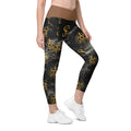 JASPER BROWN LEGGINGS WITH POCKETS — CELESTIAL AURUM VEIL — alternate view 2 of 7