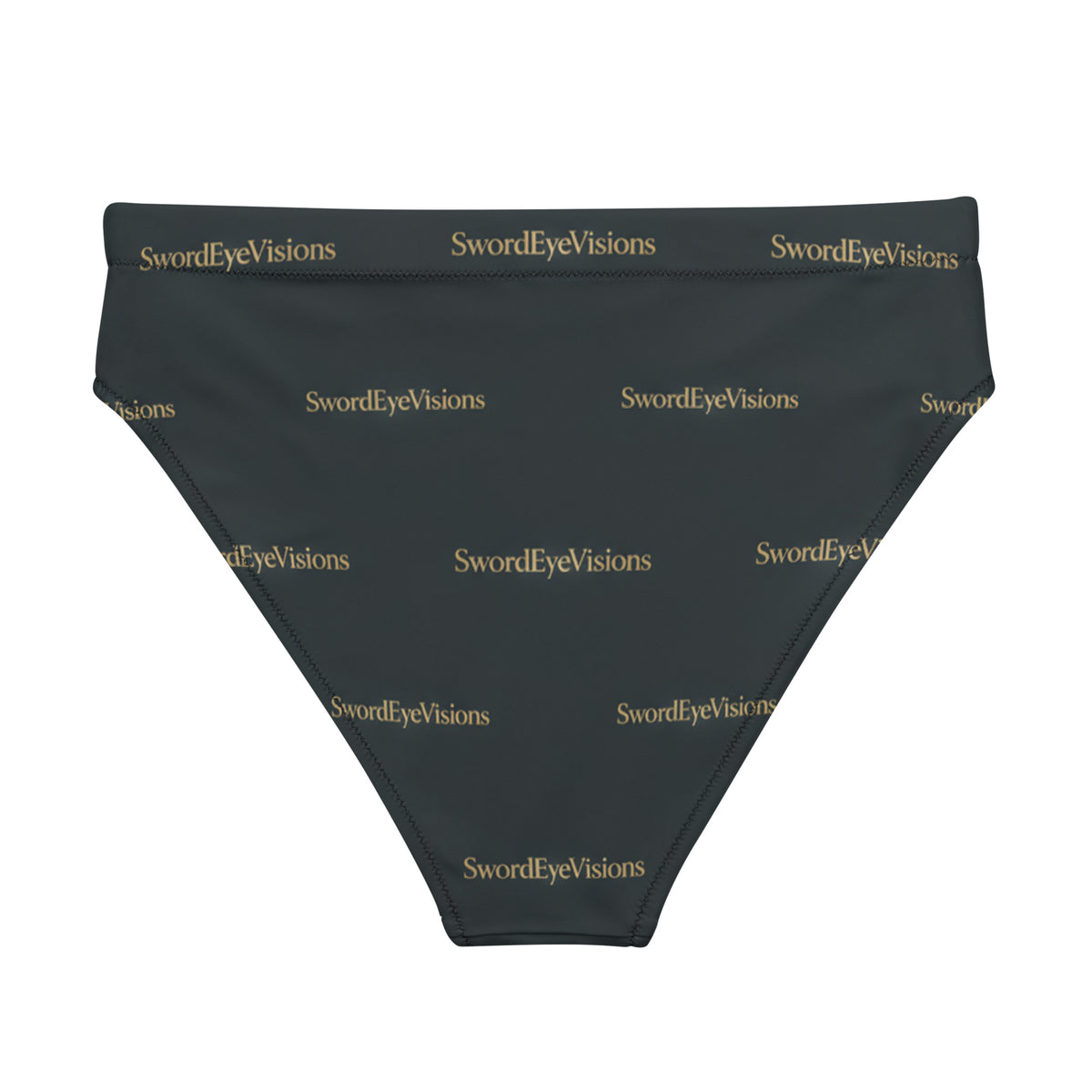 SEV Signature Field Recycled High-Waisted Bikini Bottom — back view