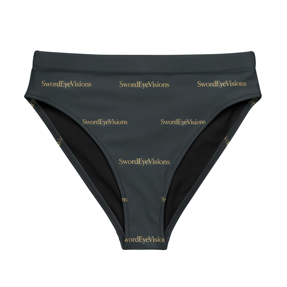 SEV Signature Field Recycled High-Waisted Bikini Bottom — front view