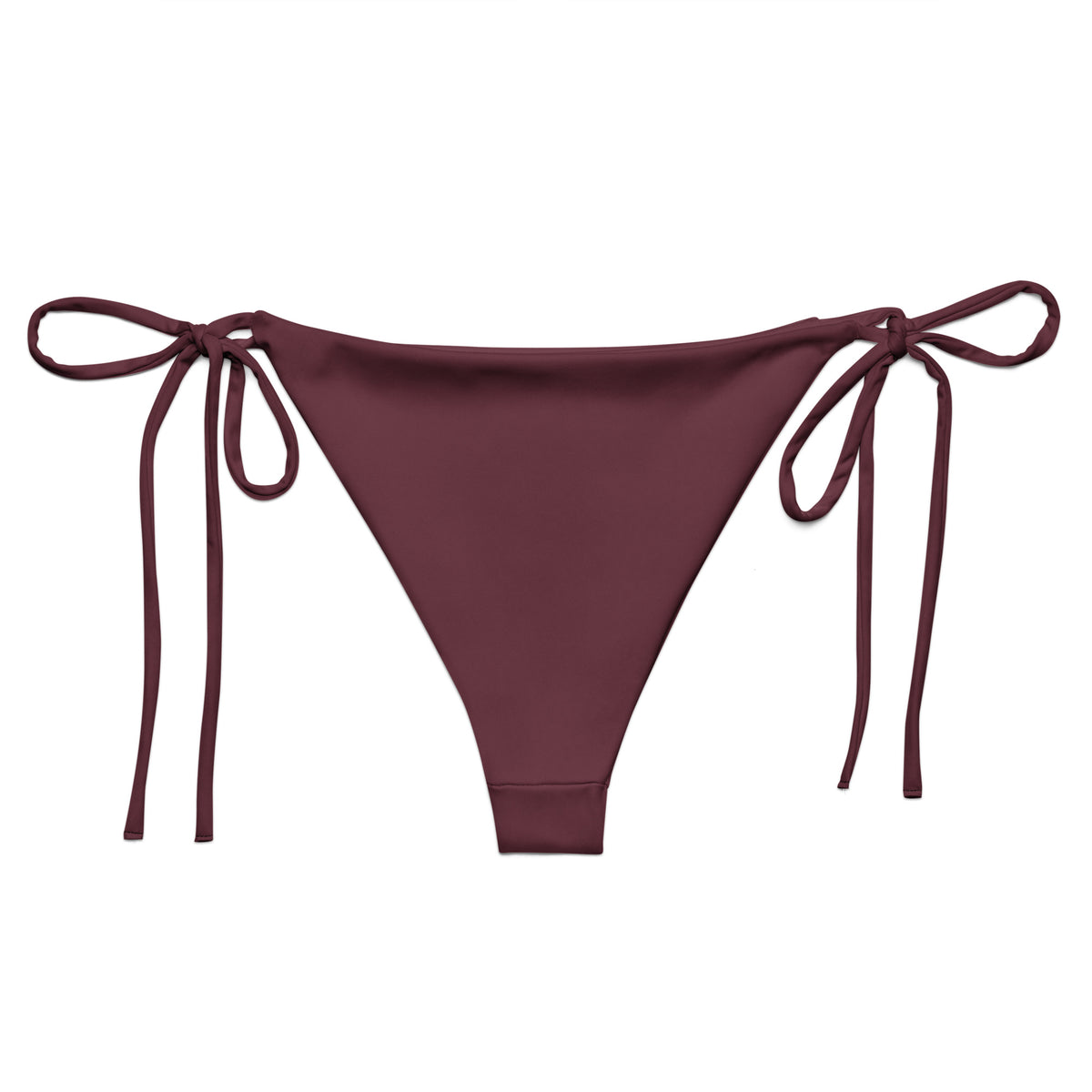 SEV Rose Aurora Recycled String Bikini Bottom — back view