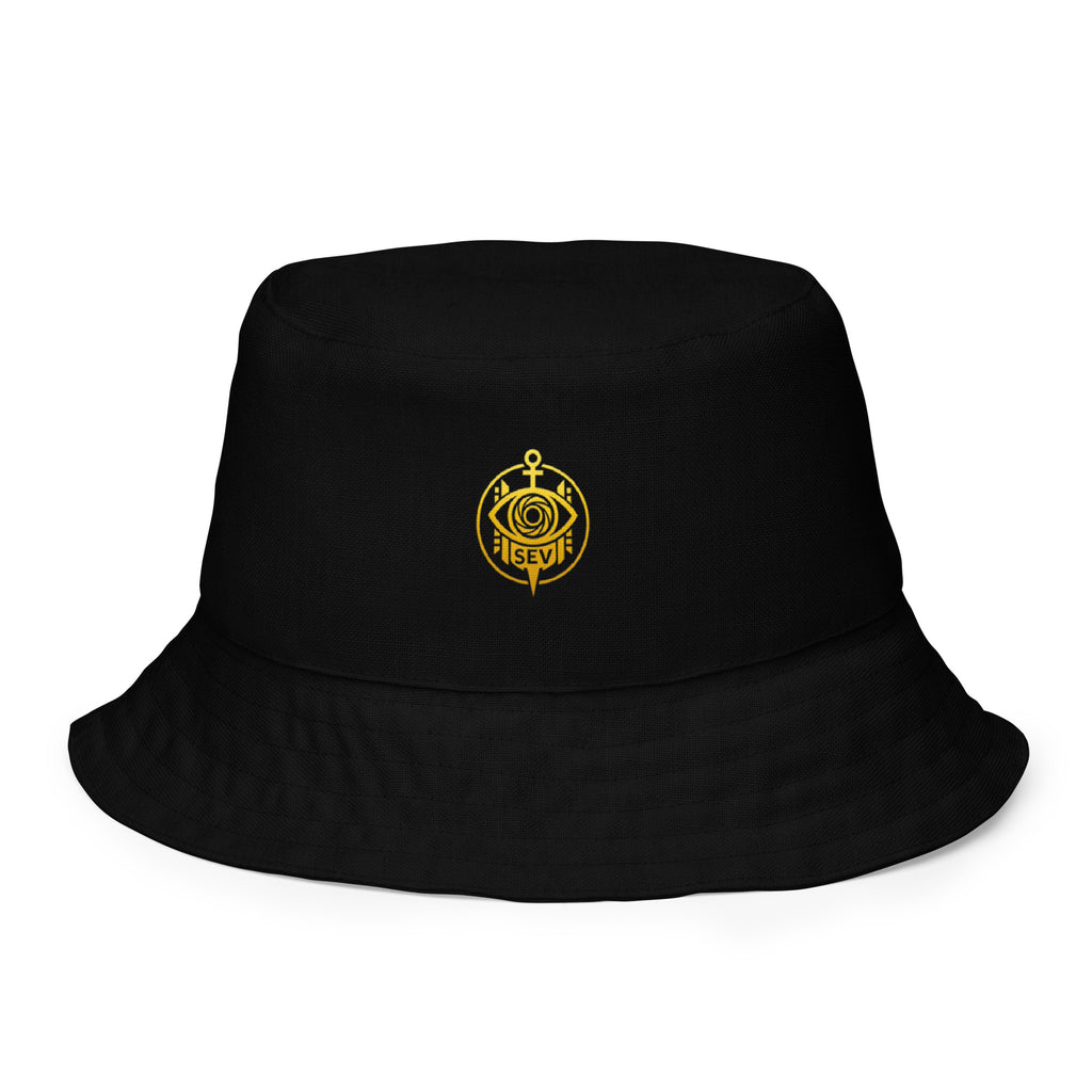 SEV BlackGold Luxe Reversible Bucket Hat — alternate view 3 of 6