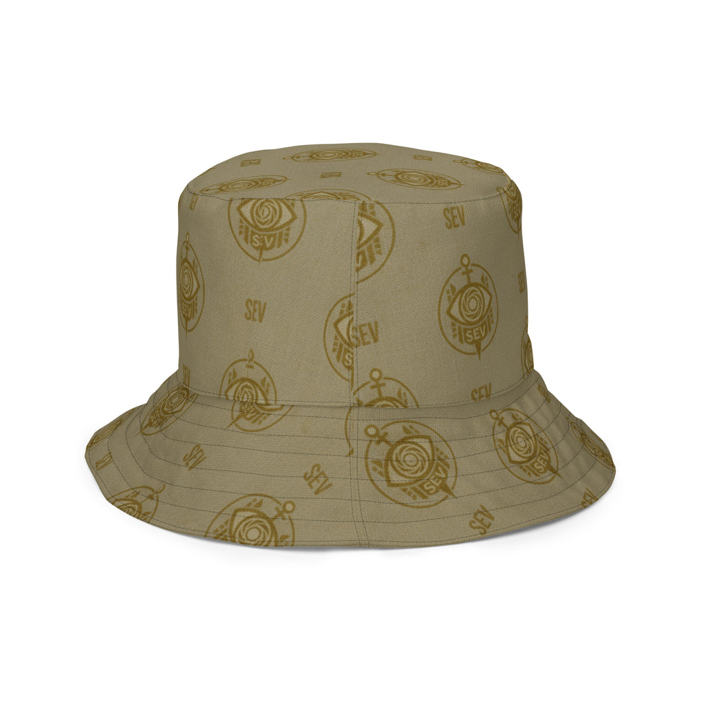 SEV GoldCream Noir Reversible Bucket Hat — alternate view 5 of 13