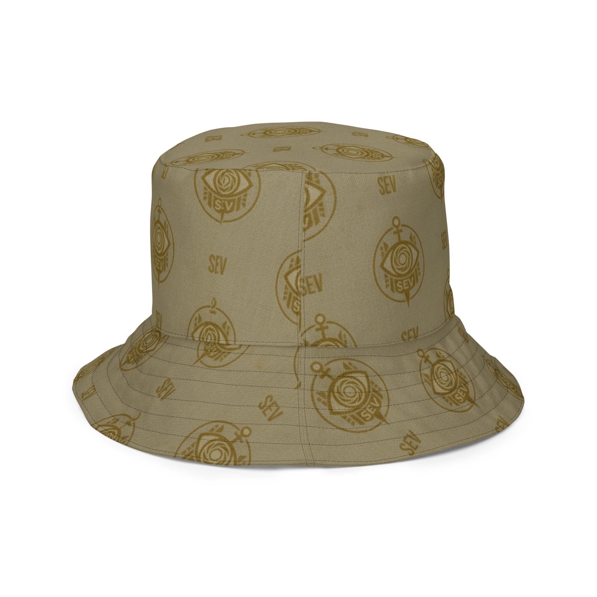 SEV GoldCream Noir Reversible Bucket Hat — alternate view 5 of 13