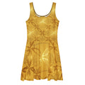 All-Over Print Skater Dress – DualScale Saffron Miel Edition — alternate view 4 of 5