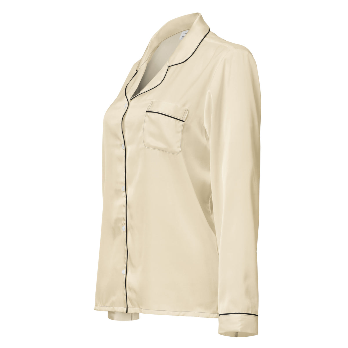 SEV Champagne Light Long-Sleeve Lounge Top — left-front view