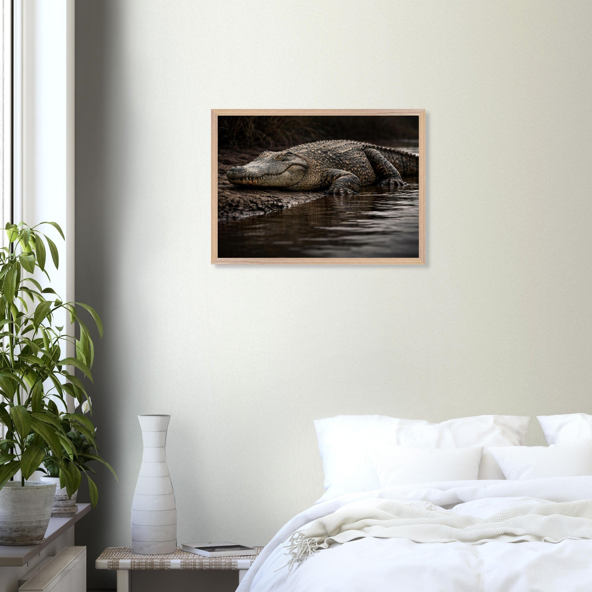 The Crocodile — Framed Fine Art Print — Premium Wooden Frame — alternate view 6 of 9