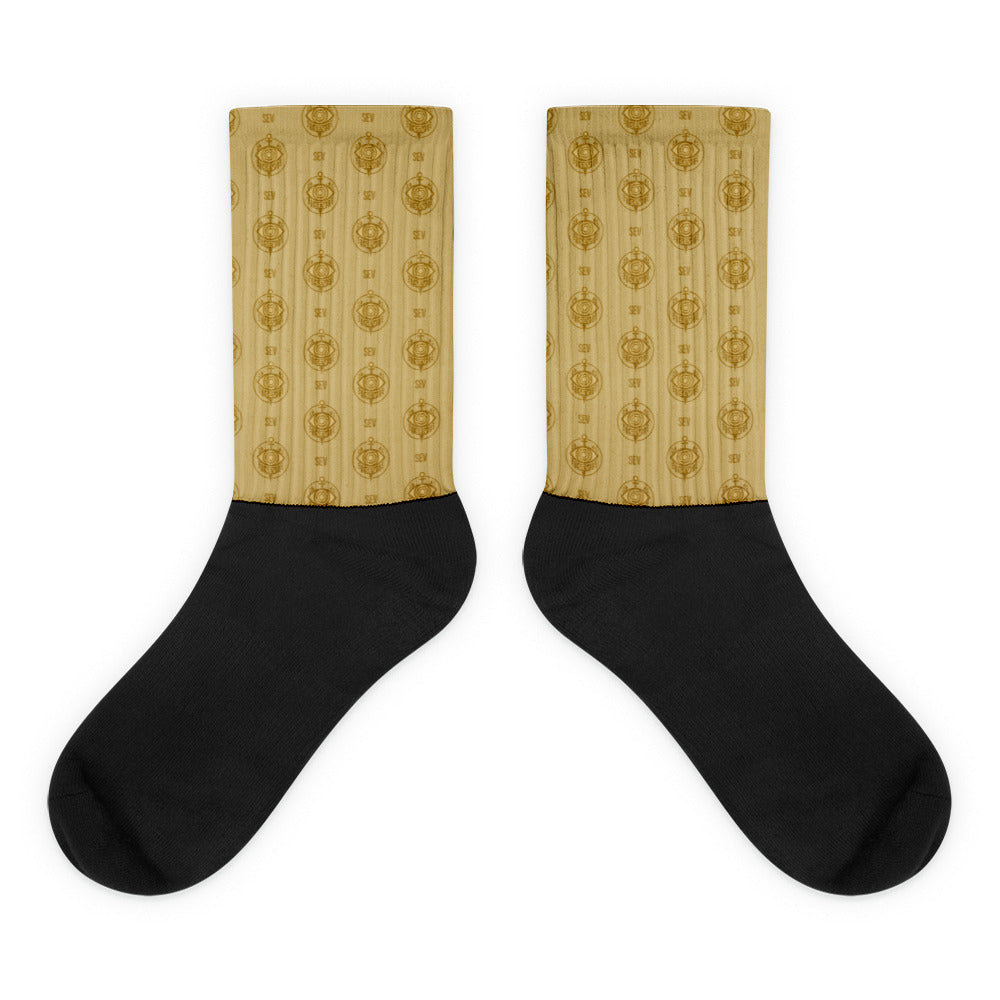 SEV GoldCream Monogram Socks — alternate view 5 of 5