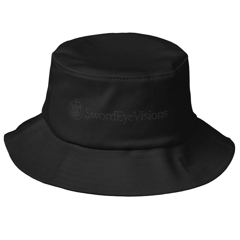 SEV Crest Wordmark Embroidered Bucket Hat — NoirTone — Black — alternate view 1 of 1