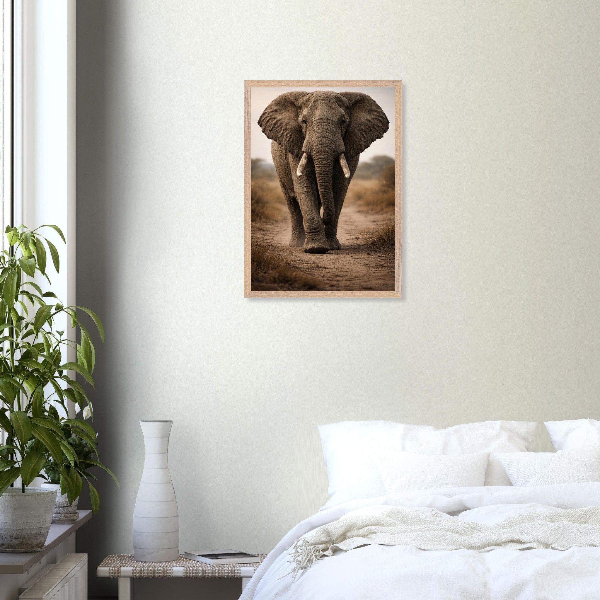 The Elephant — Framed Fine Art Print — Premium Wooden Frame — alternate view 6 of 9