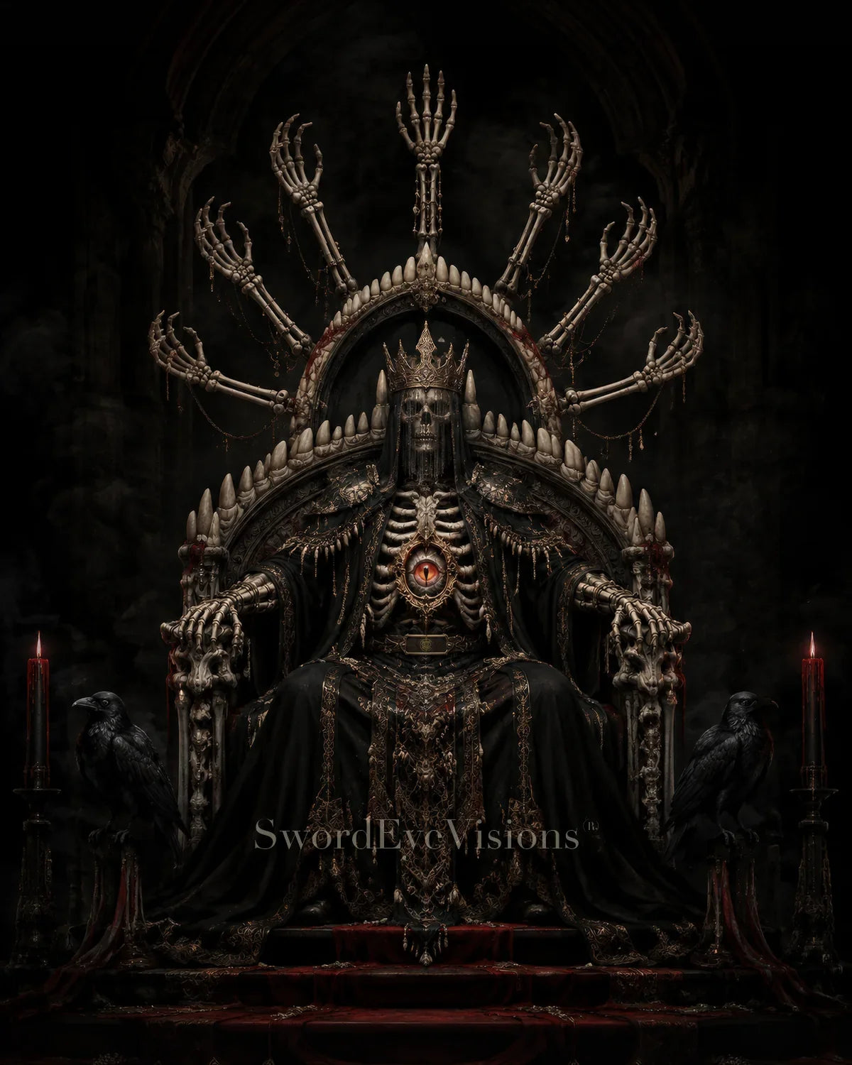 Bone Oracle — Poster Edition, protected web preview; watermark appears on display image only, not the supplied print