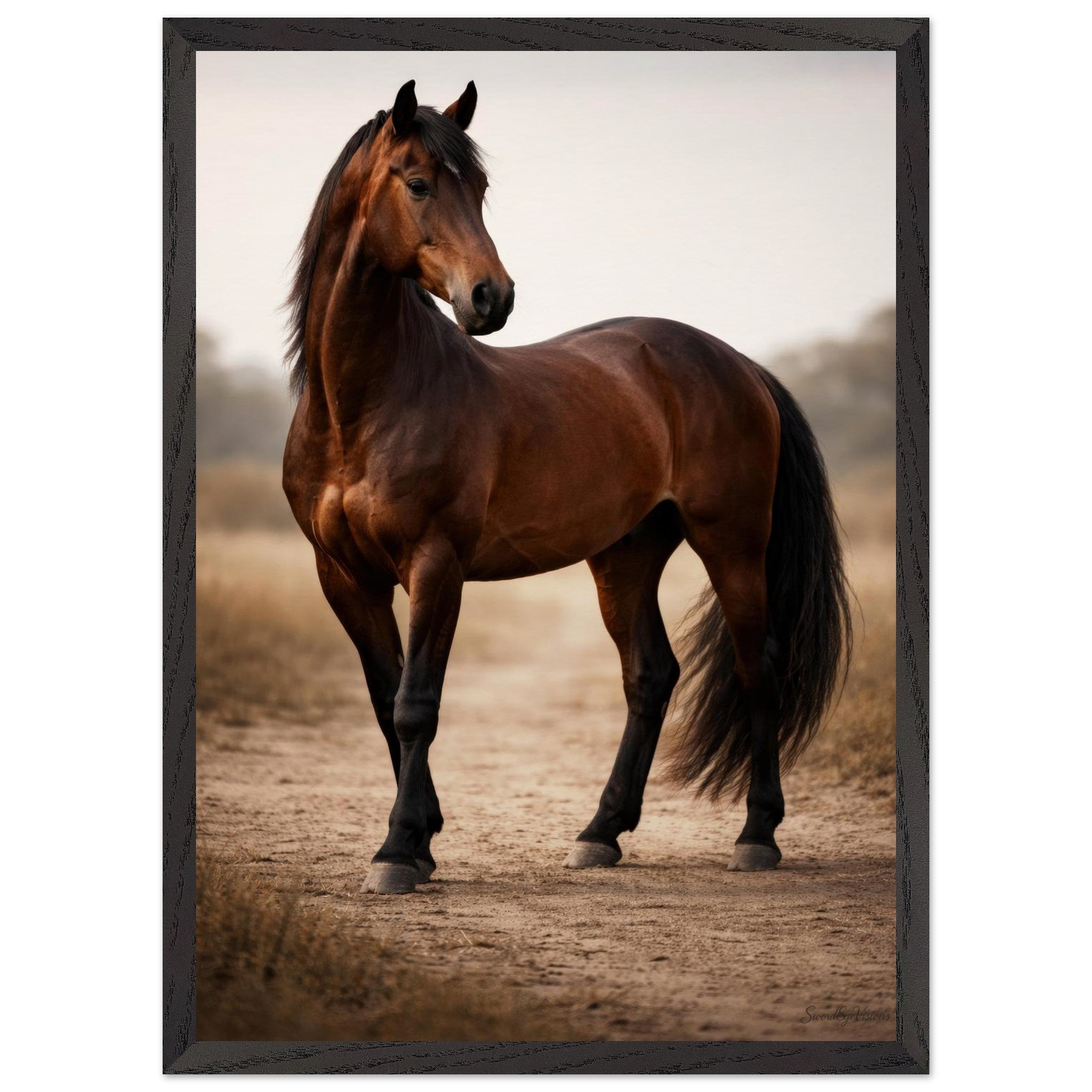 The Horse — Framed Fine Art Print — Premium Wooden Frame — alternate view 3 of 9