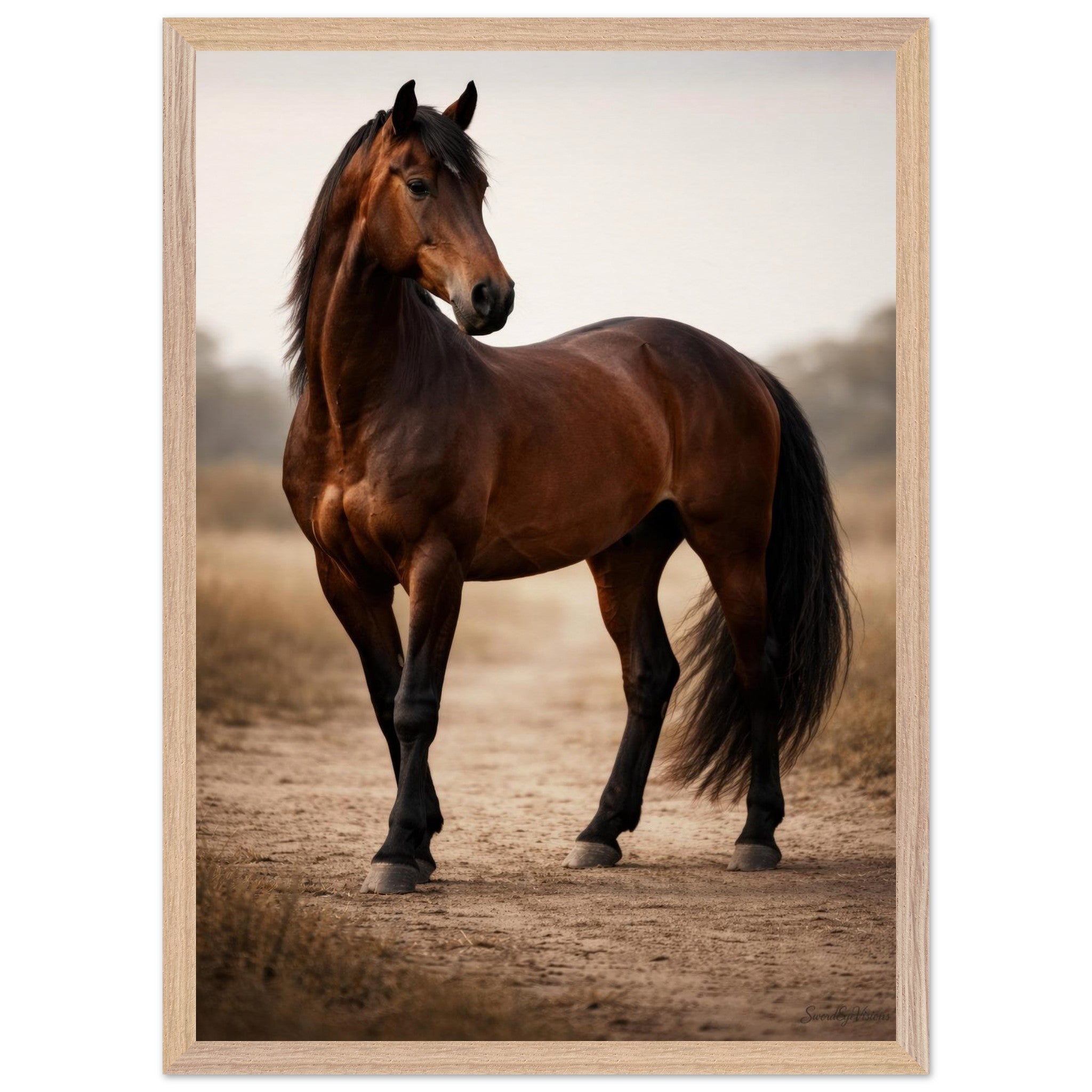 The Horse — Framed Fine Art Print — Premium Wooden Frame — alternate view 1 of 9