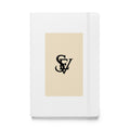Champagne Light SEV Monogram hardcover journal, front view