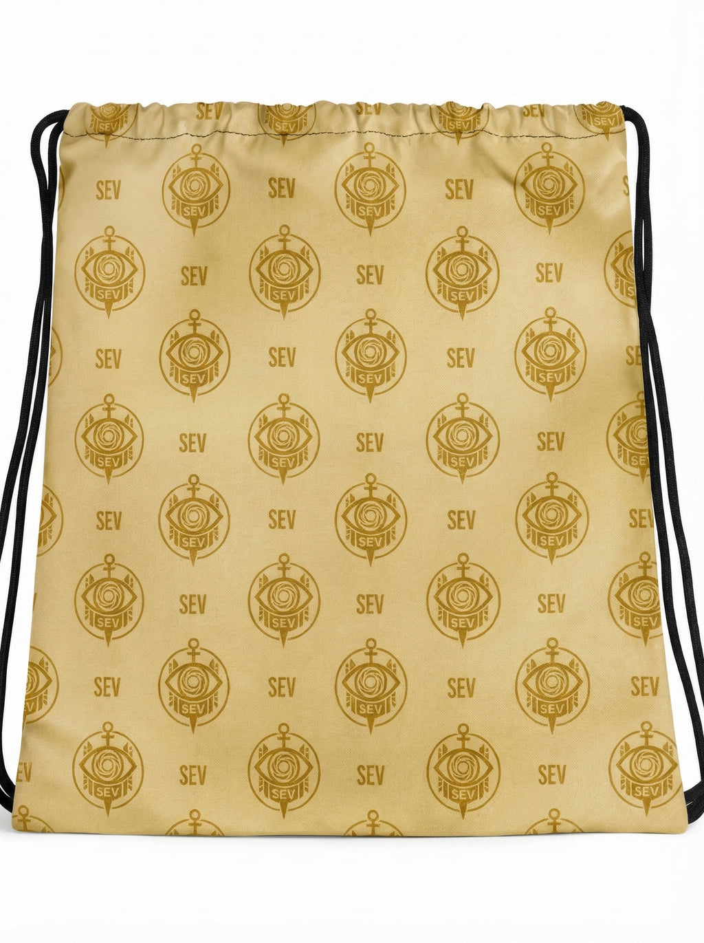 SEV GoldCream Monogram Drawstring Bag – Classic Gold Edition — alternate view 1 of 4