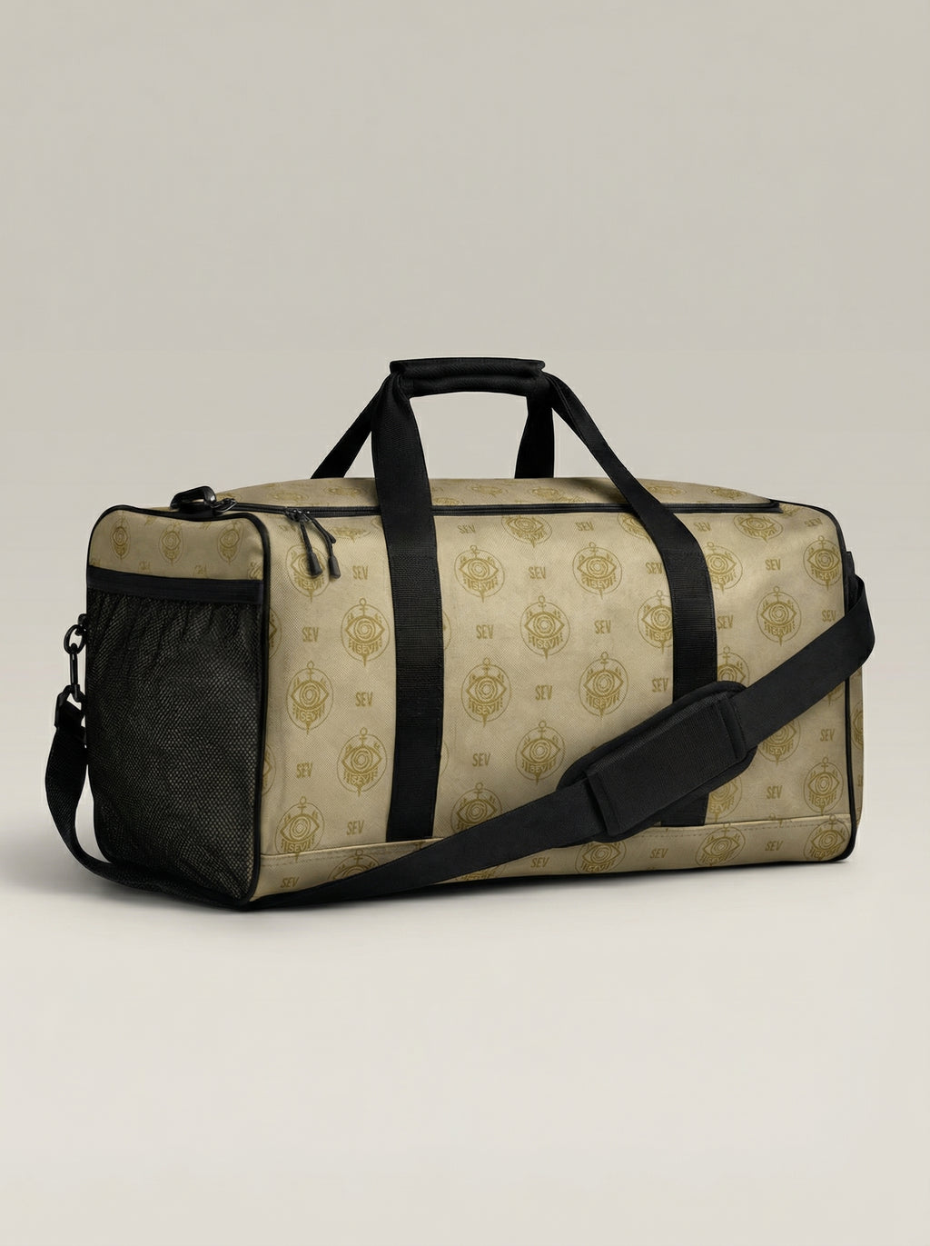 SEV GoldCream Monogram Duffle Bag – Matte Black Edition — alternate view 1 of 15