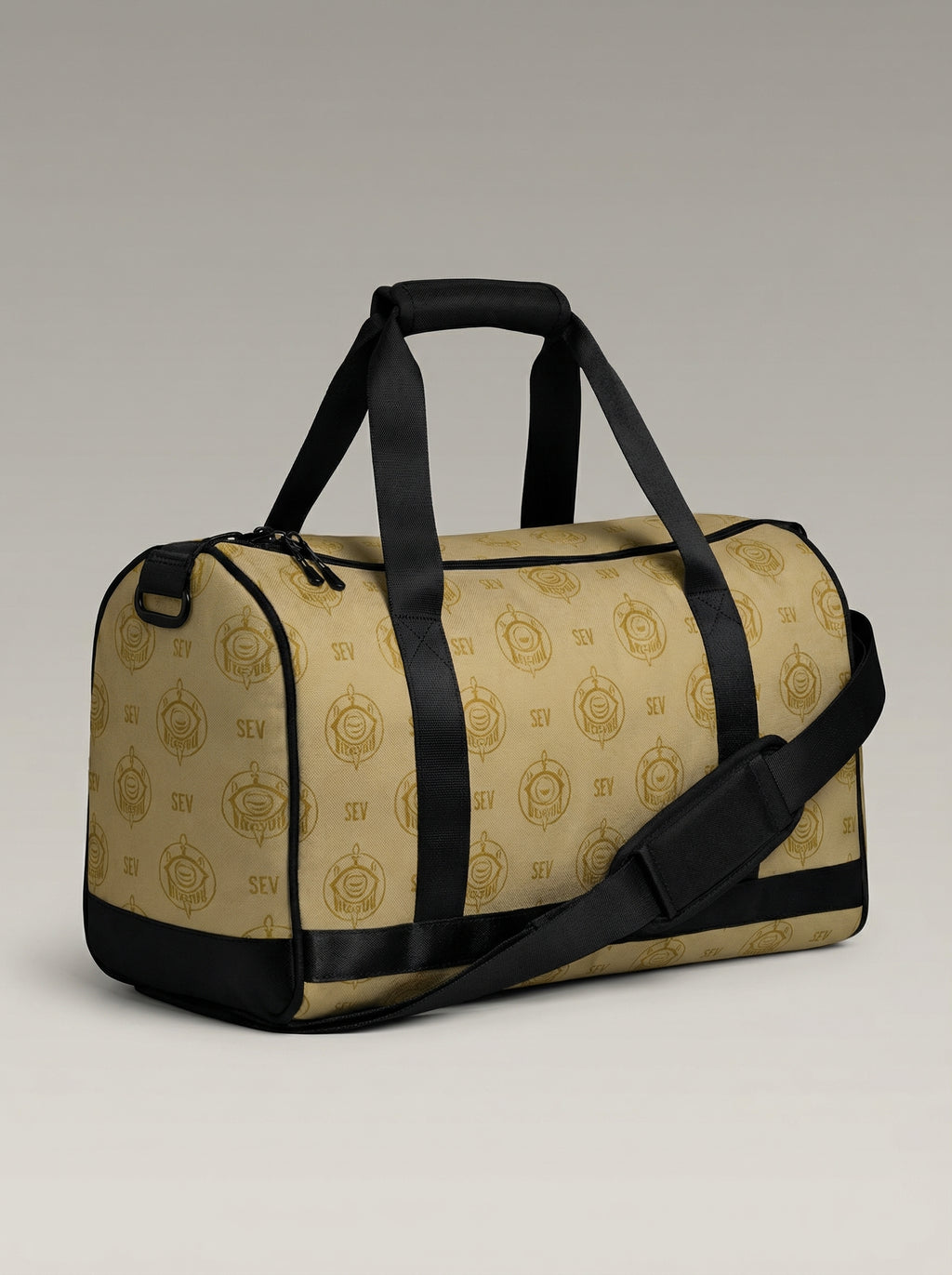 SEV GoldCream Monogram Gym Bag – Matte Black Edition — alternate view 2 of 10