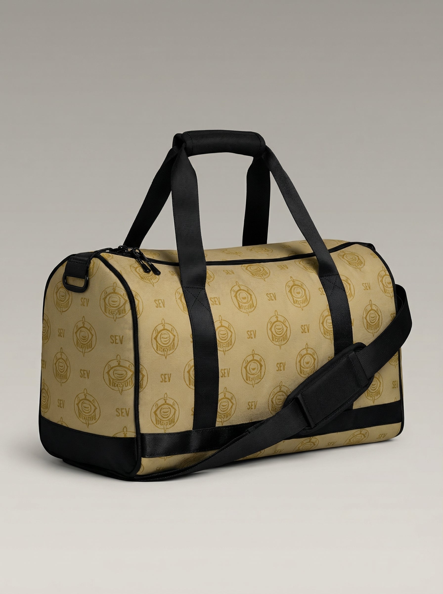SEV GoldCream Monogram Gym Bag – Matte Black Edition — alternate view 2 of 10