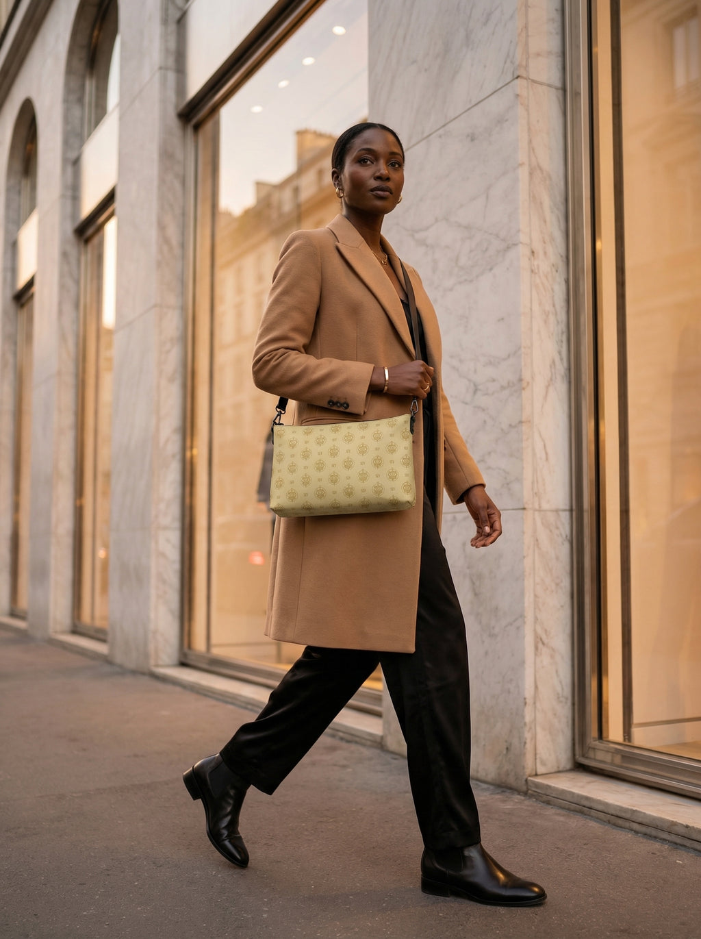 SEV GoldCream Monogram Crossbody Bag – Muted Sand Edition — alternate view 2 of 10
