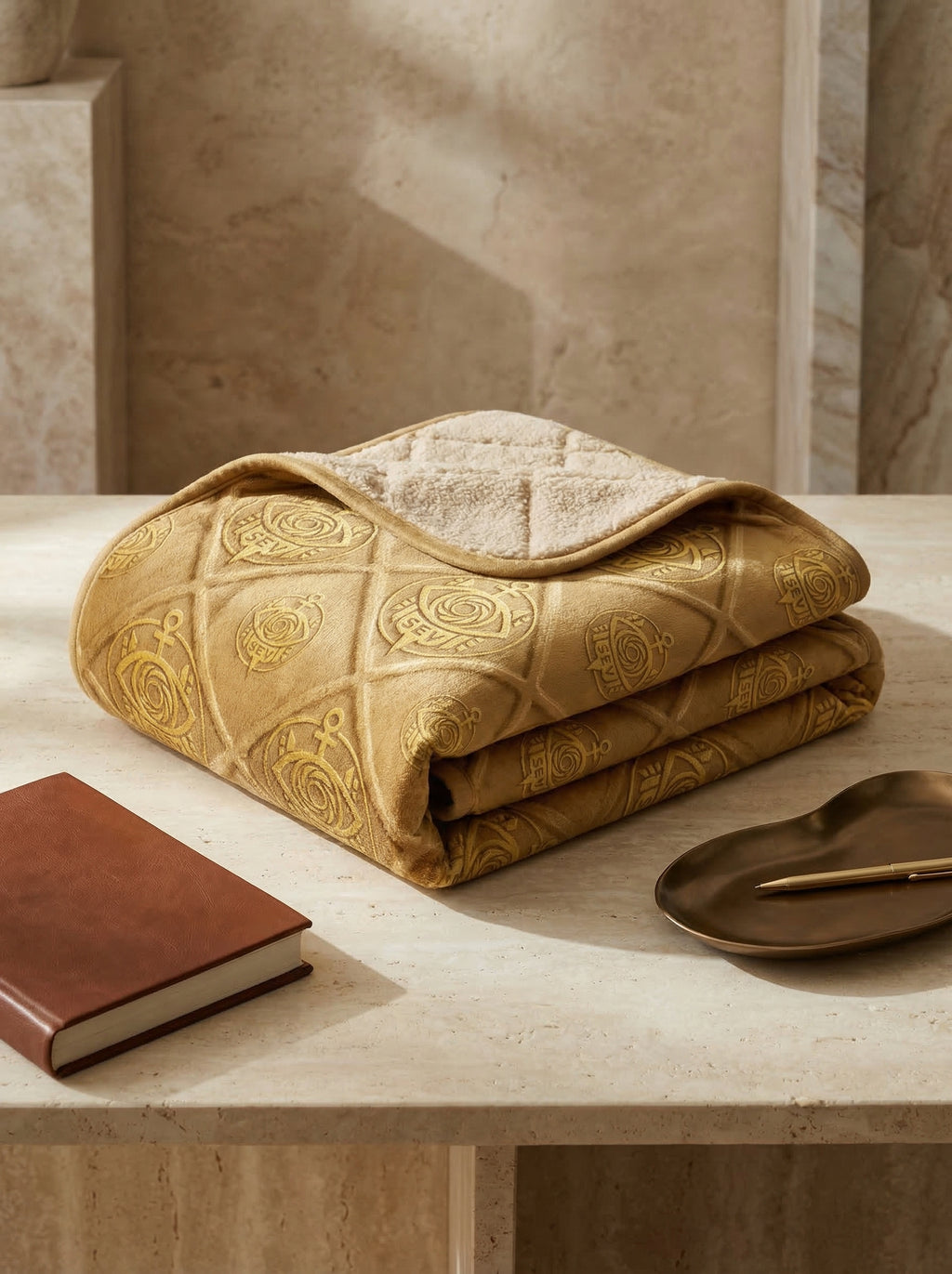 GoldRelief Crest Sherpa Blanket – GoldRelief Crest Edition — alternate view 1 of 3