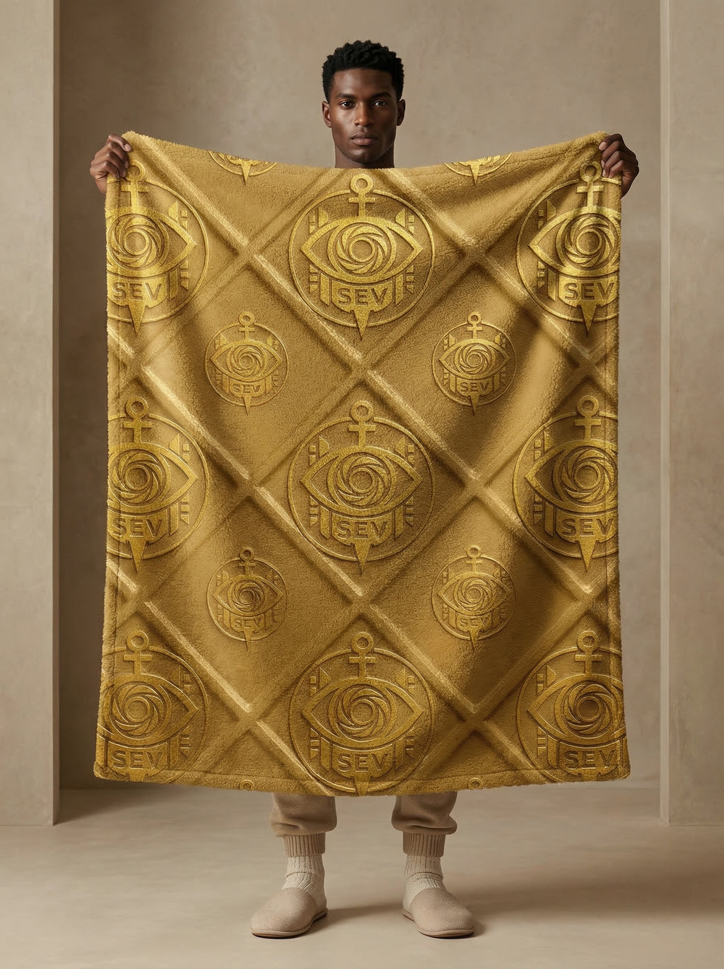 GoldRelief Crest Sherpa Blanket – GoldRelief Crest Edition — alternate view 3 of 3