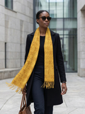Radiant Saffron Scarf — SEV Dual Scale Monogram — alternate view 1 of 5