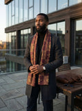 Imperial Burgundy Gold Scarf — SEV Shadow Layer V2 — alternate view 1 of 6