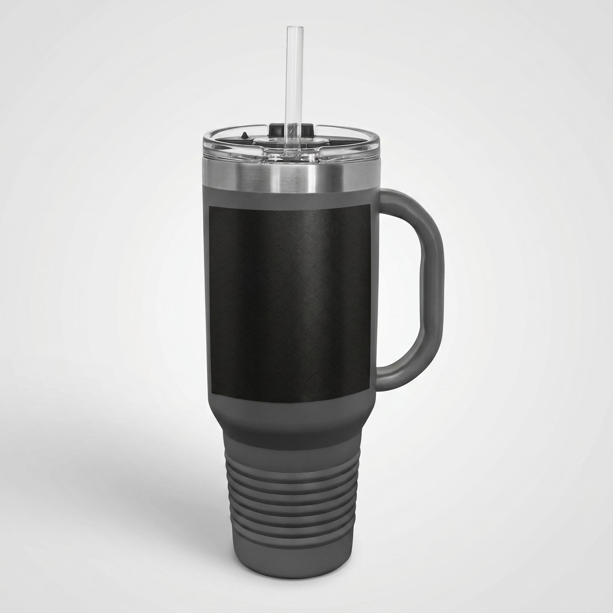 SEV INSULATED TRAVEL MUG WITH HANDLE — NOIR GRAPHITE DIAMOND LINEAR — alternate view 5 of 11