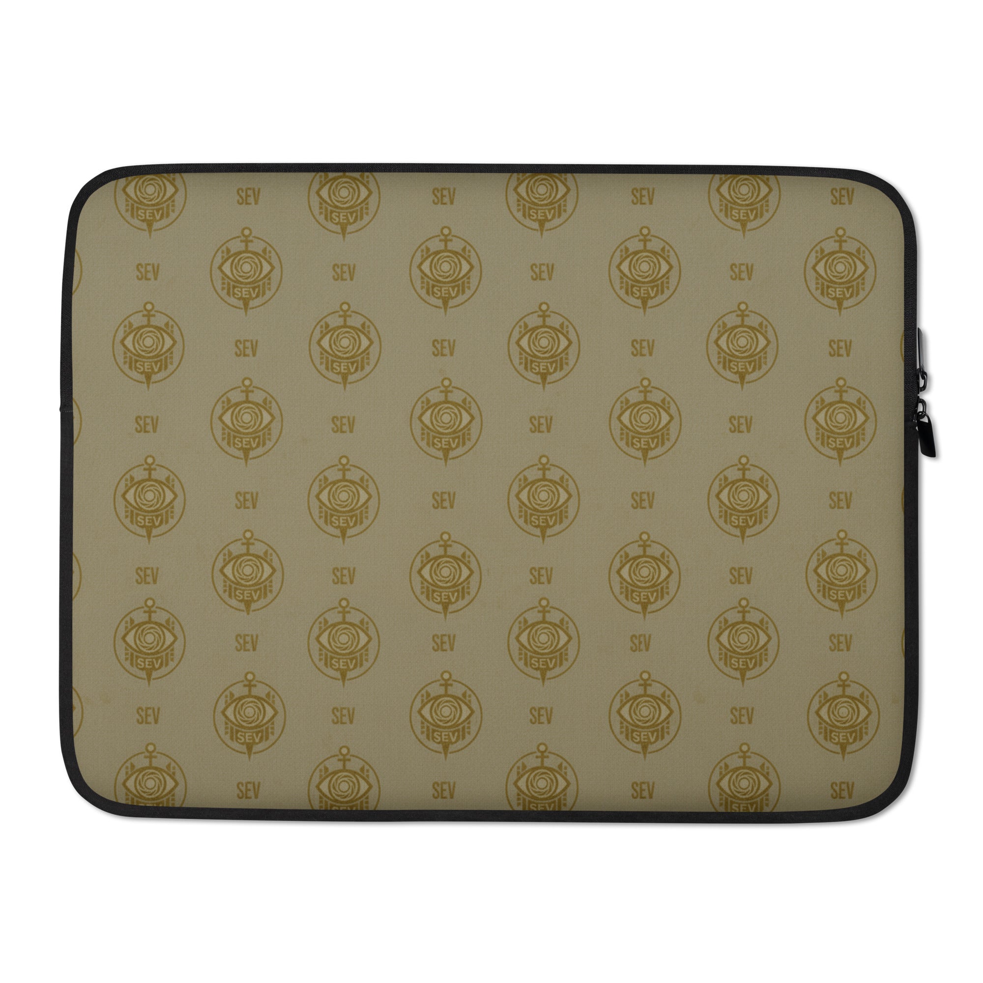 SEV GoldCream Monogram Laptop Sleeve – Matte Black Edition — alternate view 5 of 5