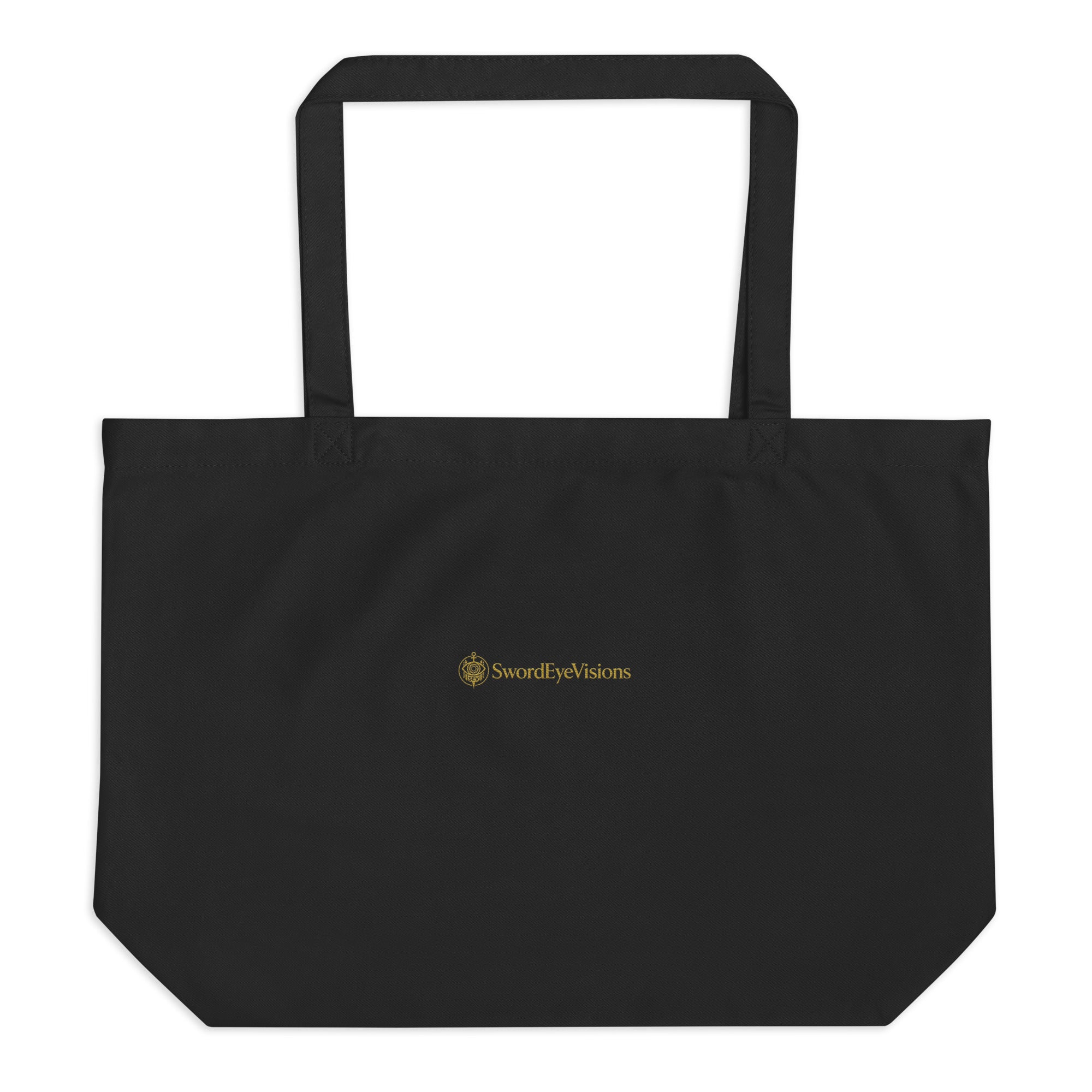 SEV GoldCream Wordmark Line Tote Bag – Muted Black Edition — alternate view 2 of 5