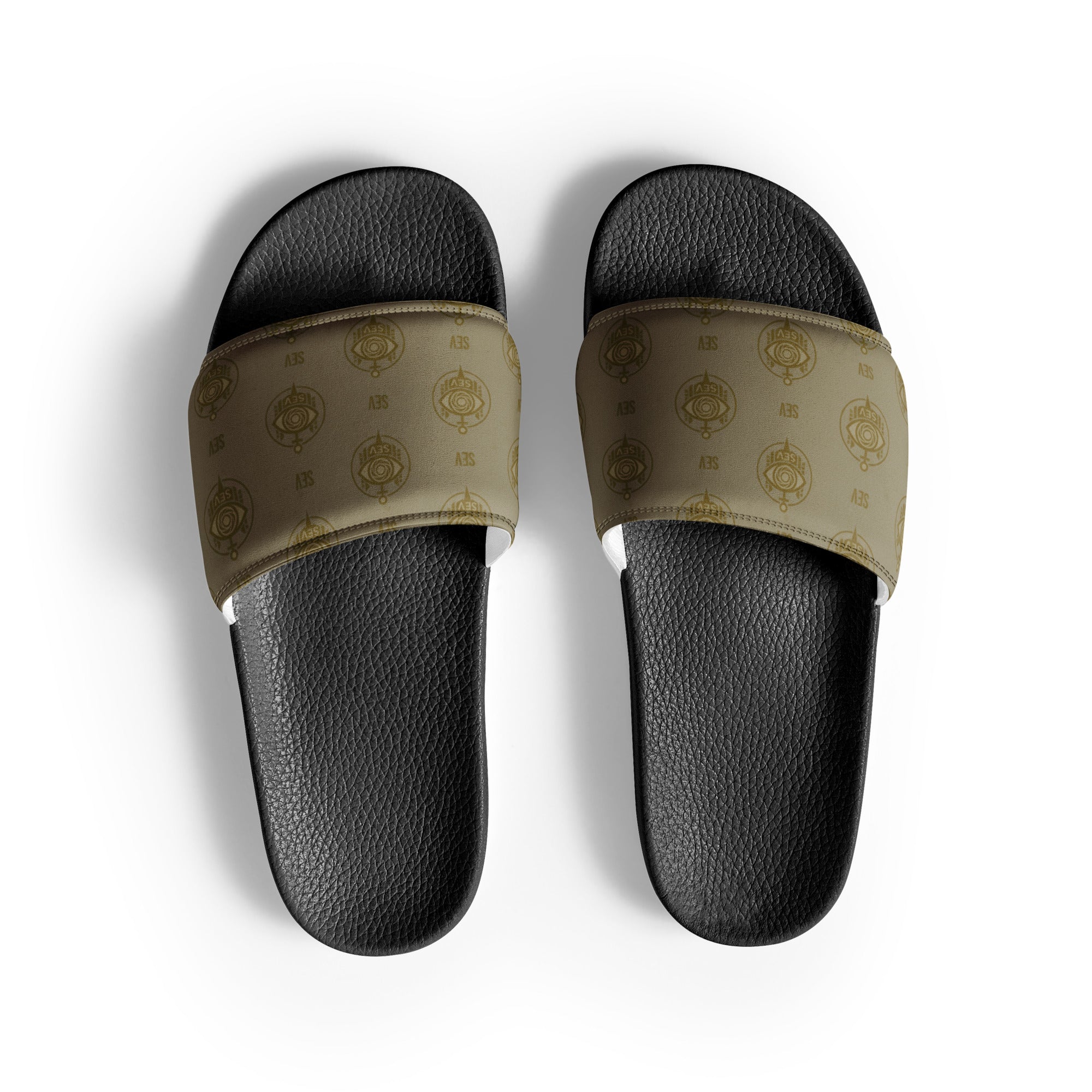 SEV GoldCream Monogram Men’s Slides — alternate view 1 of 8