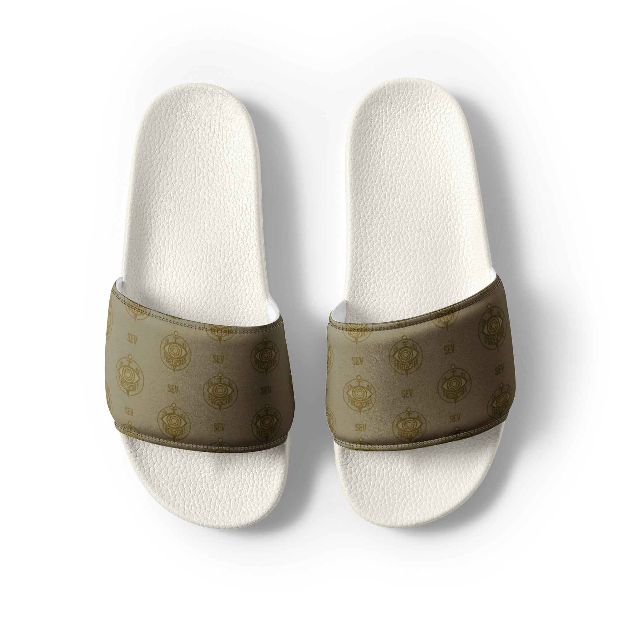 SEV GoldCream Monogram Men’s Slides — alternate view 6 of 8