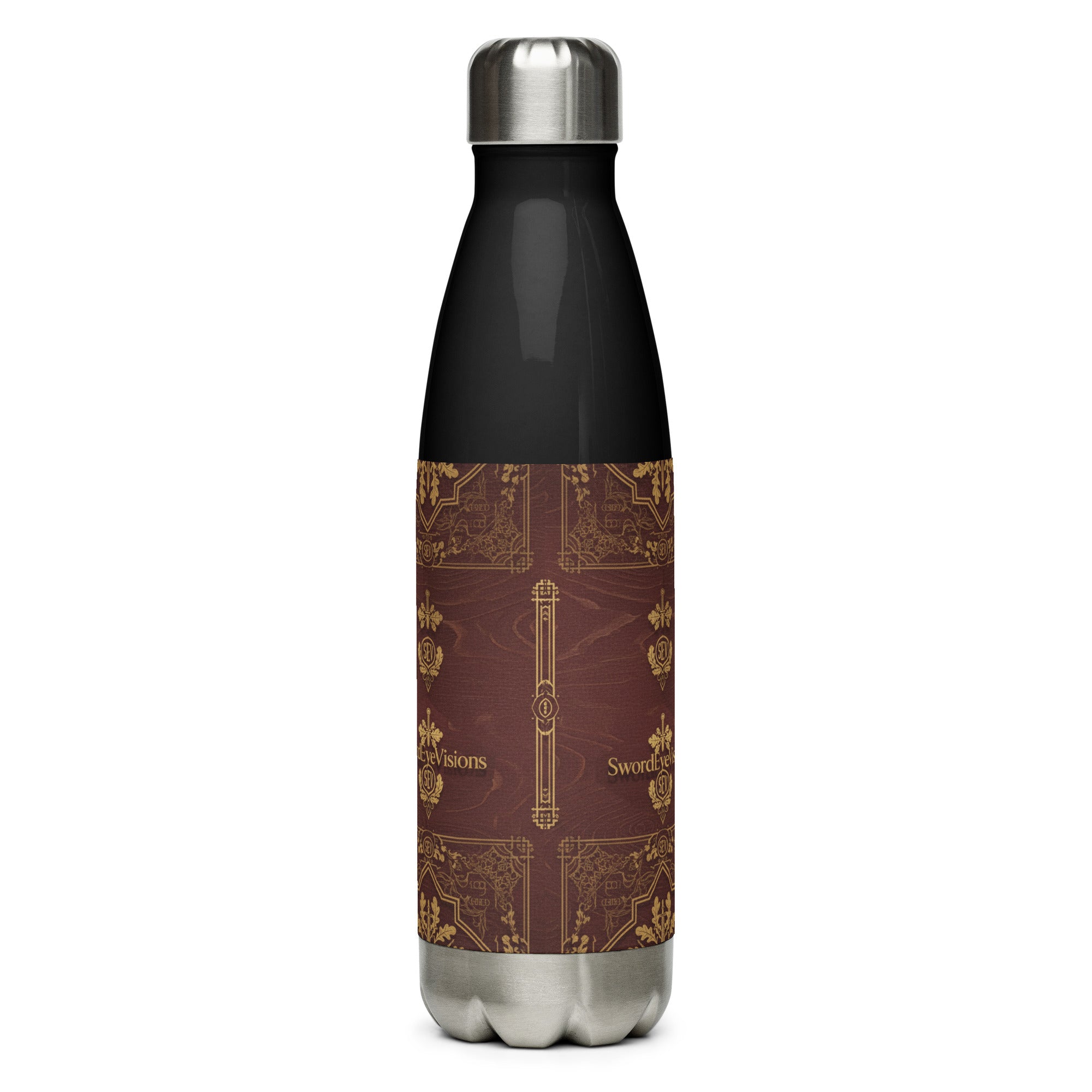 SEV STAINLESS STEEL WATER BOTTLE — IMPERIAL BURGUNDY GOLD — alternate view 7 of 9