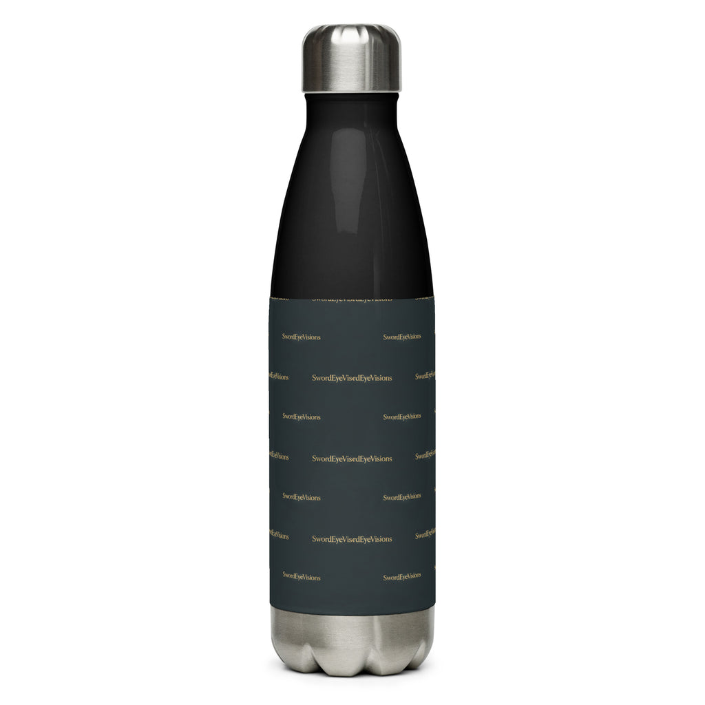SEV STAINLESS STEEL WATER BOTTLE — NOIR GRAPHITE GOLD — alternate view 8 of 9