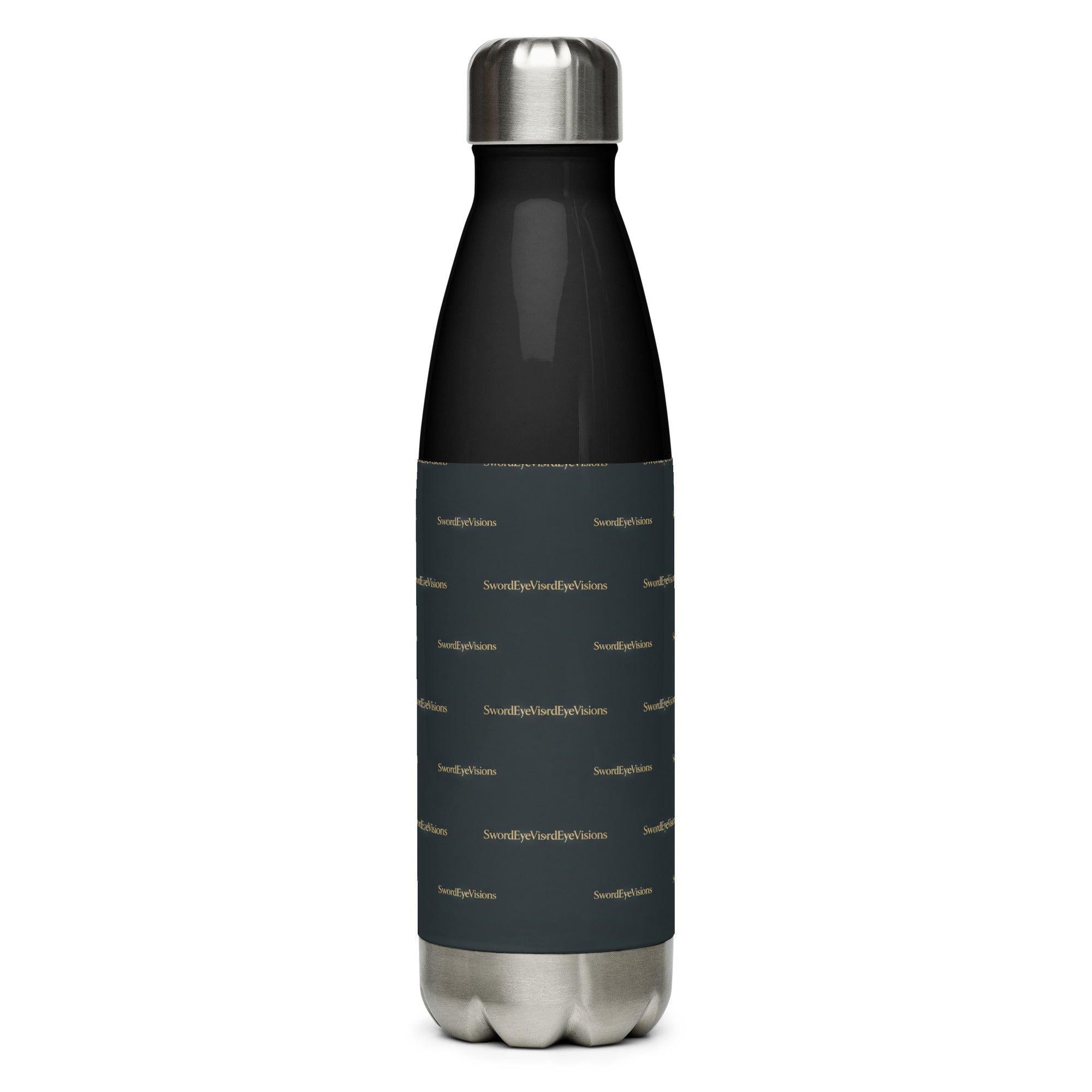 SEV STAINLESS STEEL WATER BOTTLE — NOIR GRAPHITE GOLD — alternate view 8 of 9