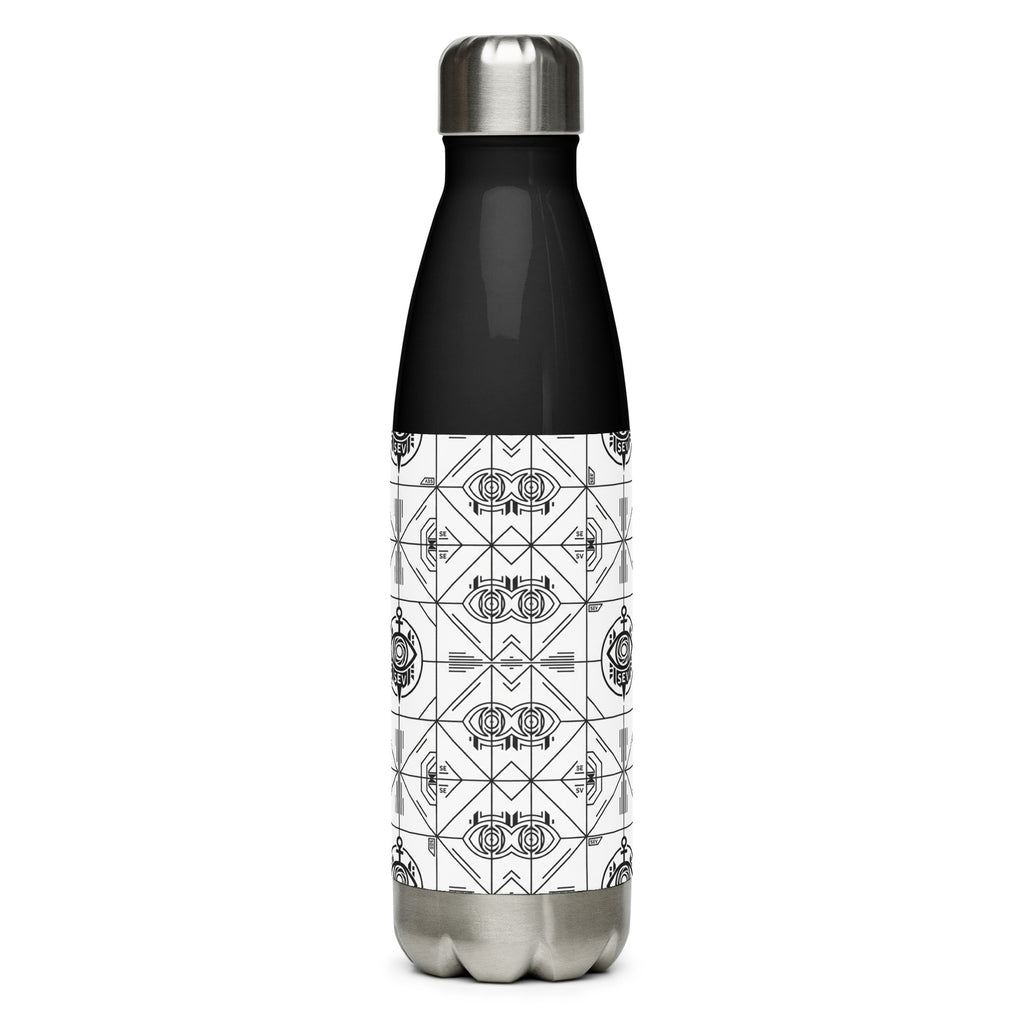 SEV STAINLESS STEEL WATER BOTTLE — PRECISION MONO BLACK — alternate view 8 of 9