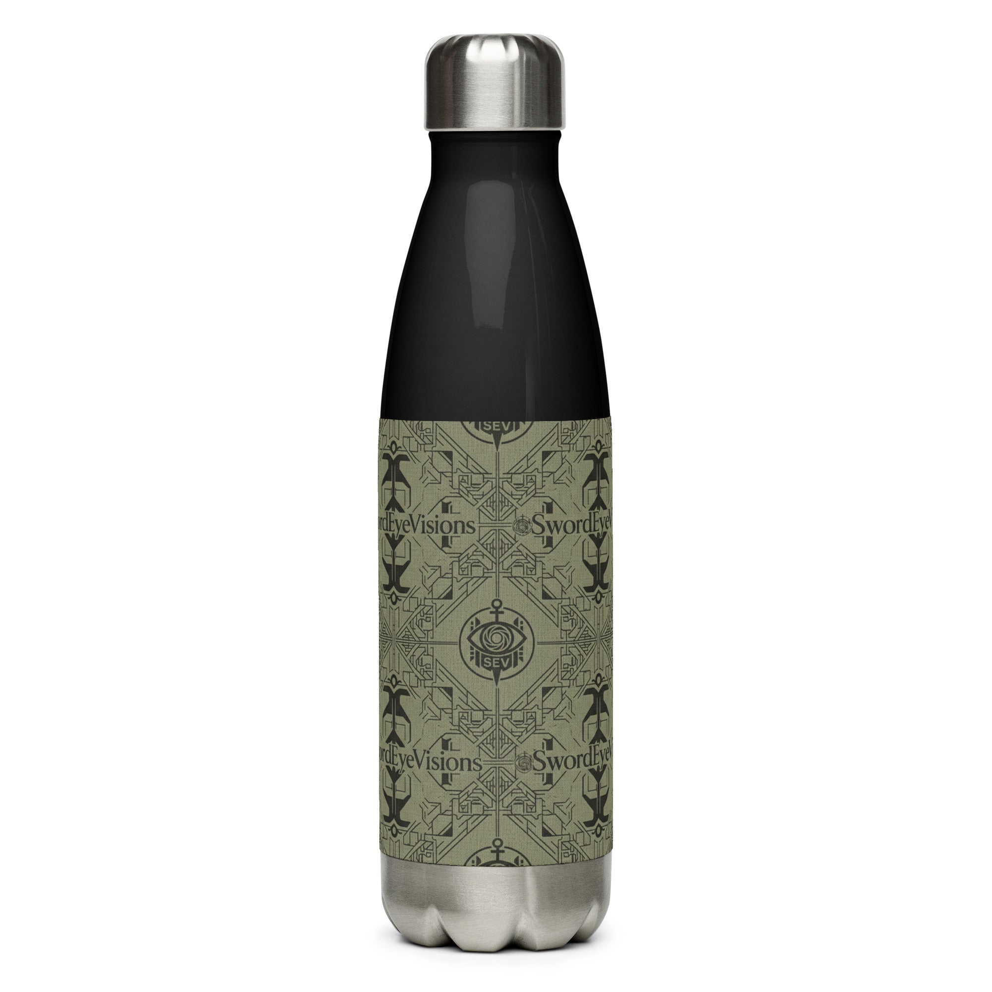 SEV STAINLESS STEEL WATER BOTTLE — UTILITY OLIVE NOIR — alternate view 1 of 9