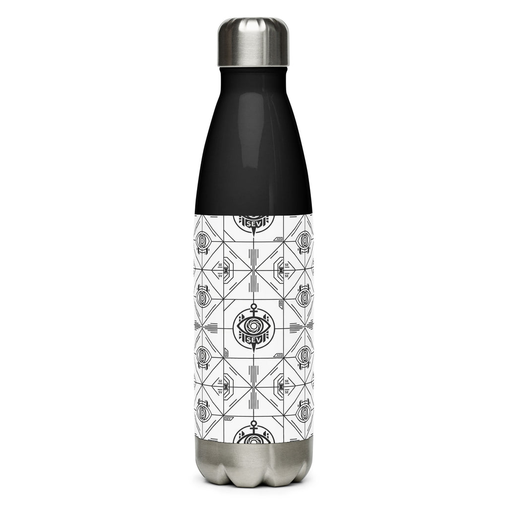 SEV STAINLESS STEEL WATER BOTTLE — PRECISION MONO BLACK — alternate view 1 of 9