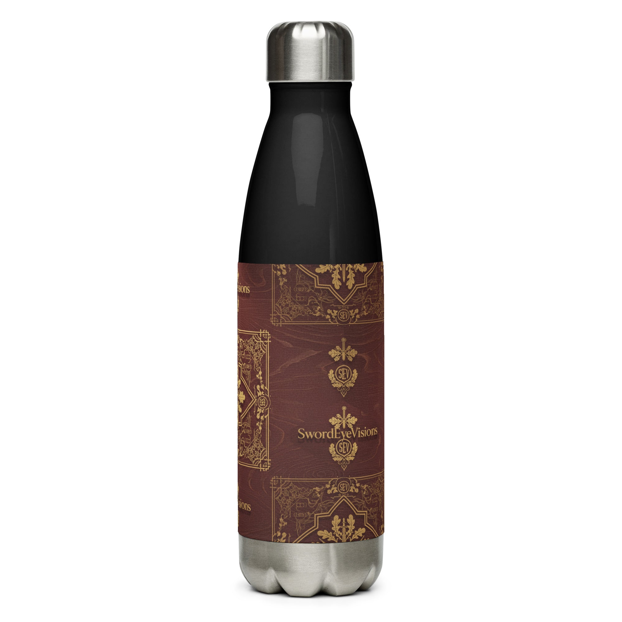 SEV STAINLESS STEEL WATER BOTTLE — IMPERIAL BURGUNDY GOLD — alternate view 5 of 9