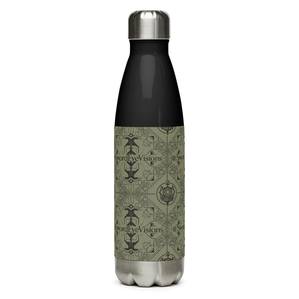 SEV STAINLESS STEEL WATER BOTTLE — UTILITY OLIVE NOIR — alternate view 6 of 9