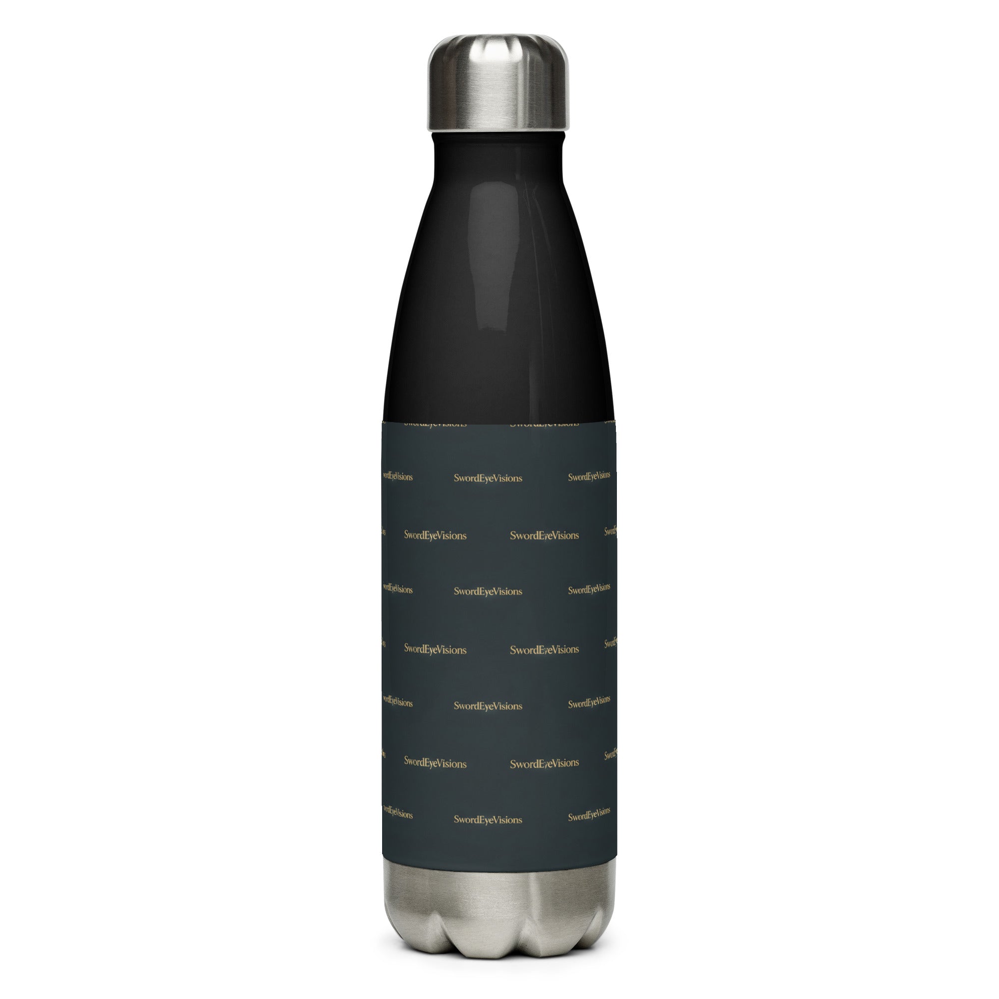 SEV STAINLESS STEEL WATER BOTTLE — NOIR GRAPHITE GOLD — alternate view 6 of 9