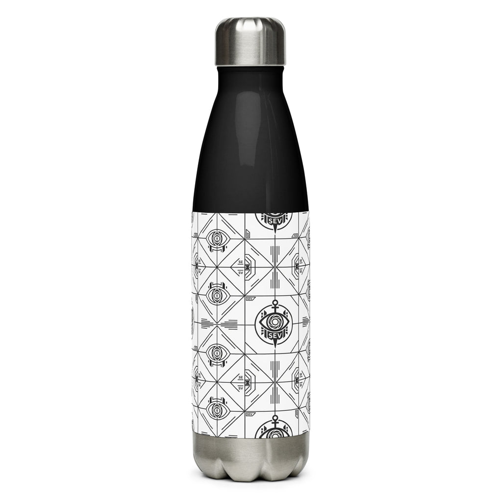 SEV STAINLESS STEEL WATER BOTTLE — PRECISION MONO BLACK — alternate view 6 of 9