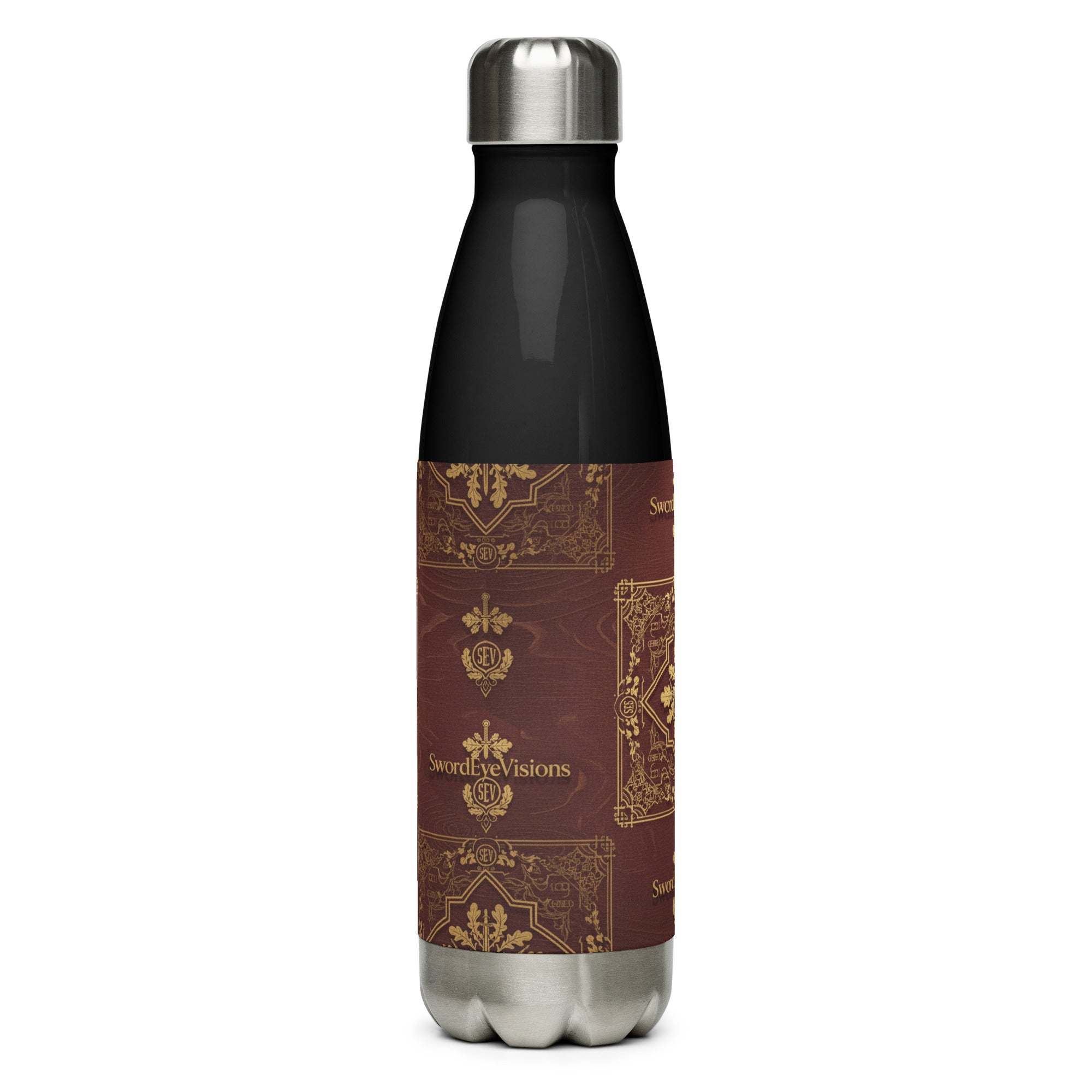 SEV STAINLESS STEEL WATER BOTTLE — IMPERIAL BURGUNDY GOLD — alternate view 4 of 9