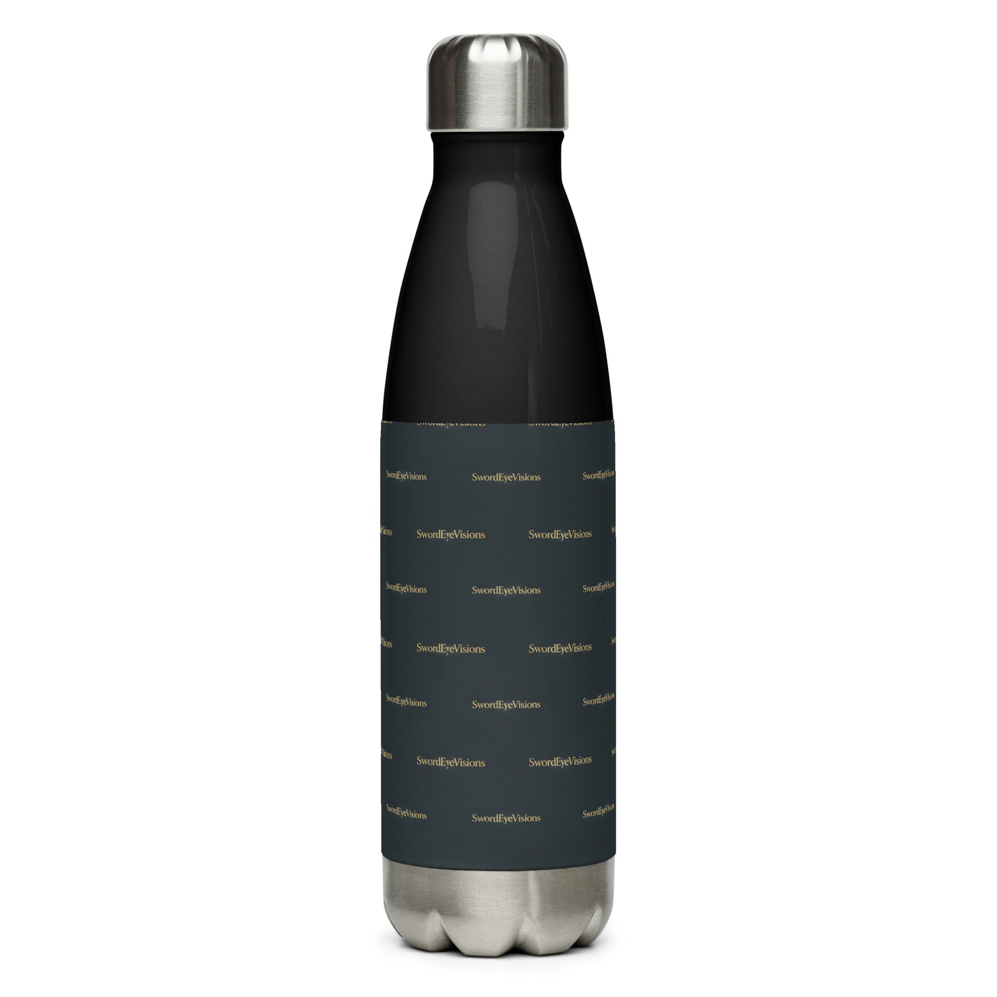 SEV STAINLESS STEEL WATER BOTTLE — NOIR GRAPHITE GOLD — alternate view 4 of 9
