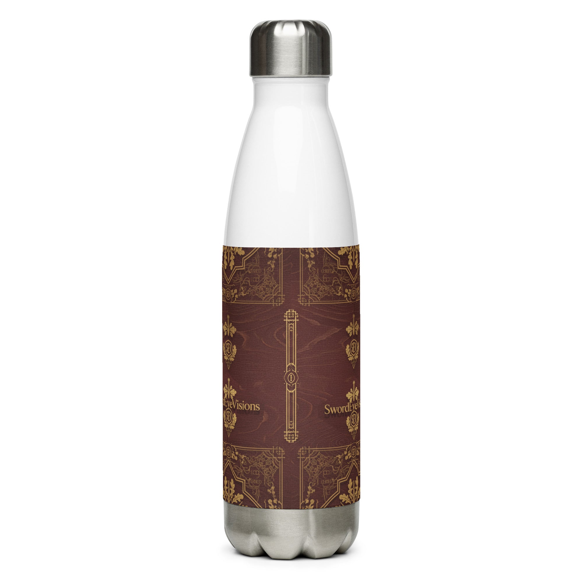 SEV STAINLESS STEEL WATER BOTTLE — IMPERIAL BURGUNDY GOLD — alternate view 8 of 9