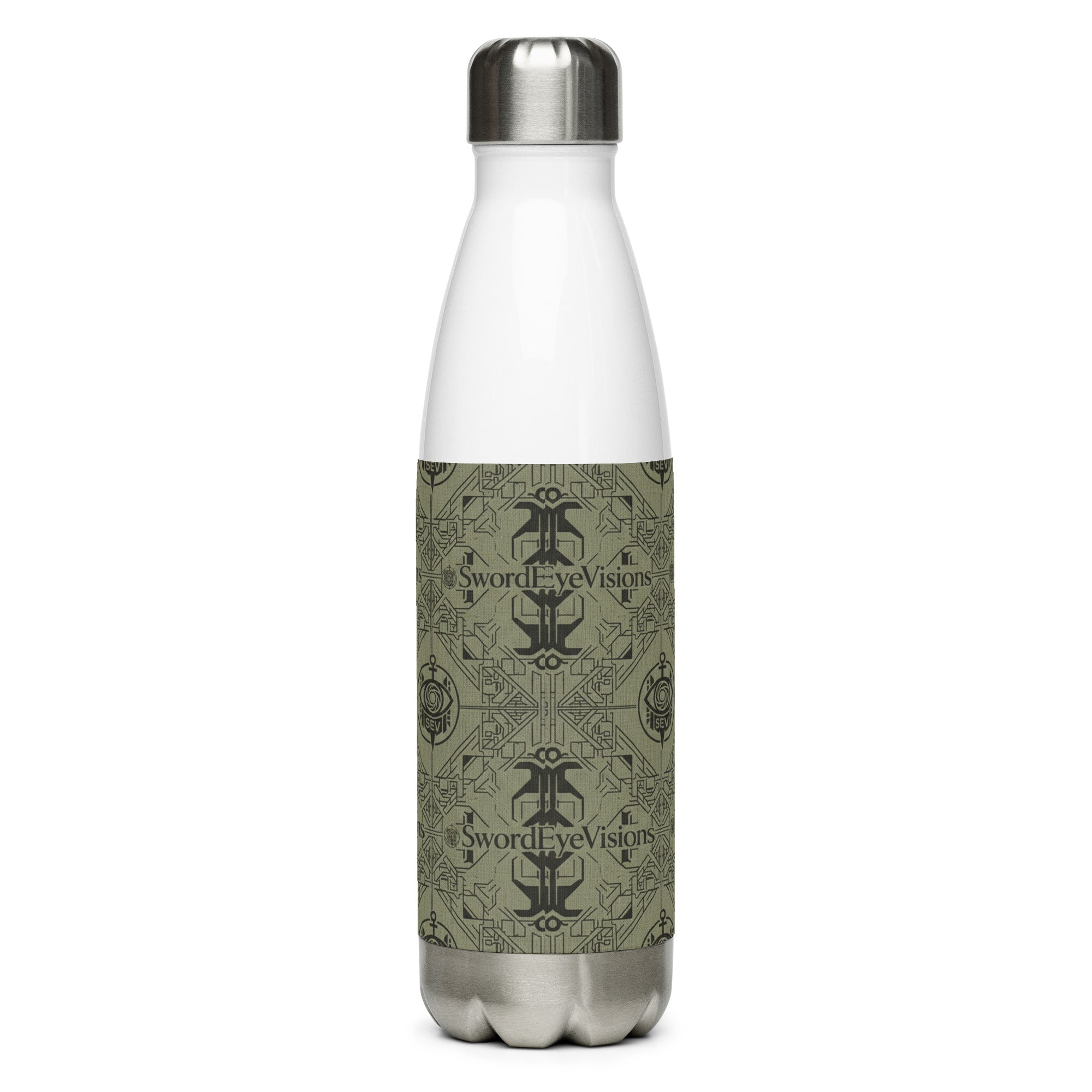 SEV STAINLESS STEEL WATER BOTTLE — UTILITY OLIVE NOIR — alternate view 9 of 9