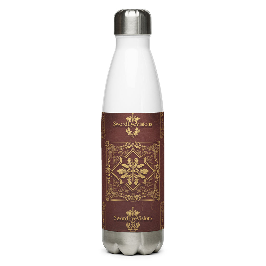 SEV STAINLESS STEEL WATER BOTTLE — IMPERIAL BURGUNDY GOLD — alternate view 9 of 9