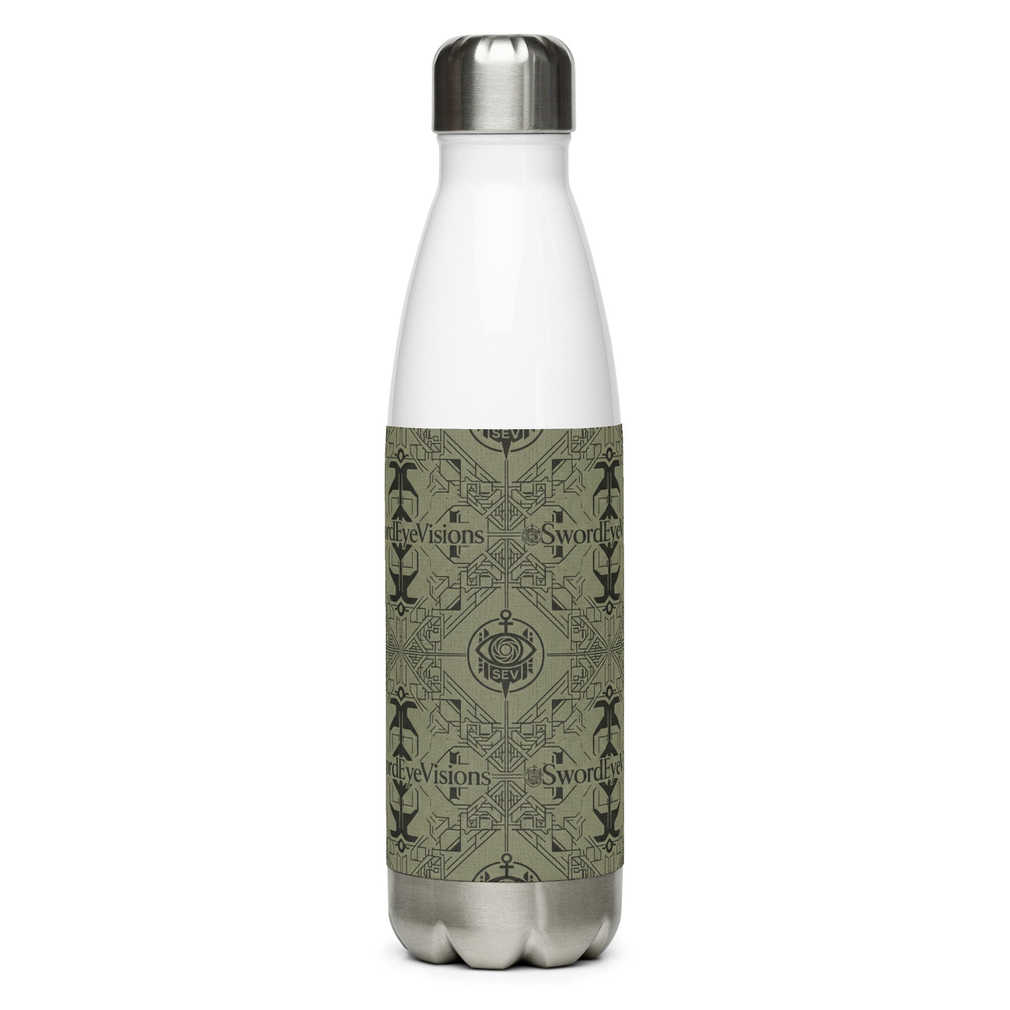 SEV STAINLESS STEEL WATER BOTTLE — UTILITY OLIVE NOIR — alternate view 3 of 9