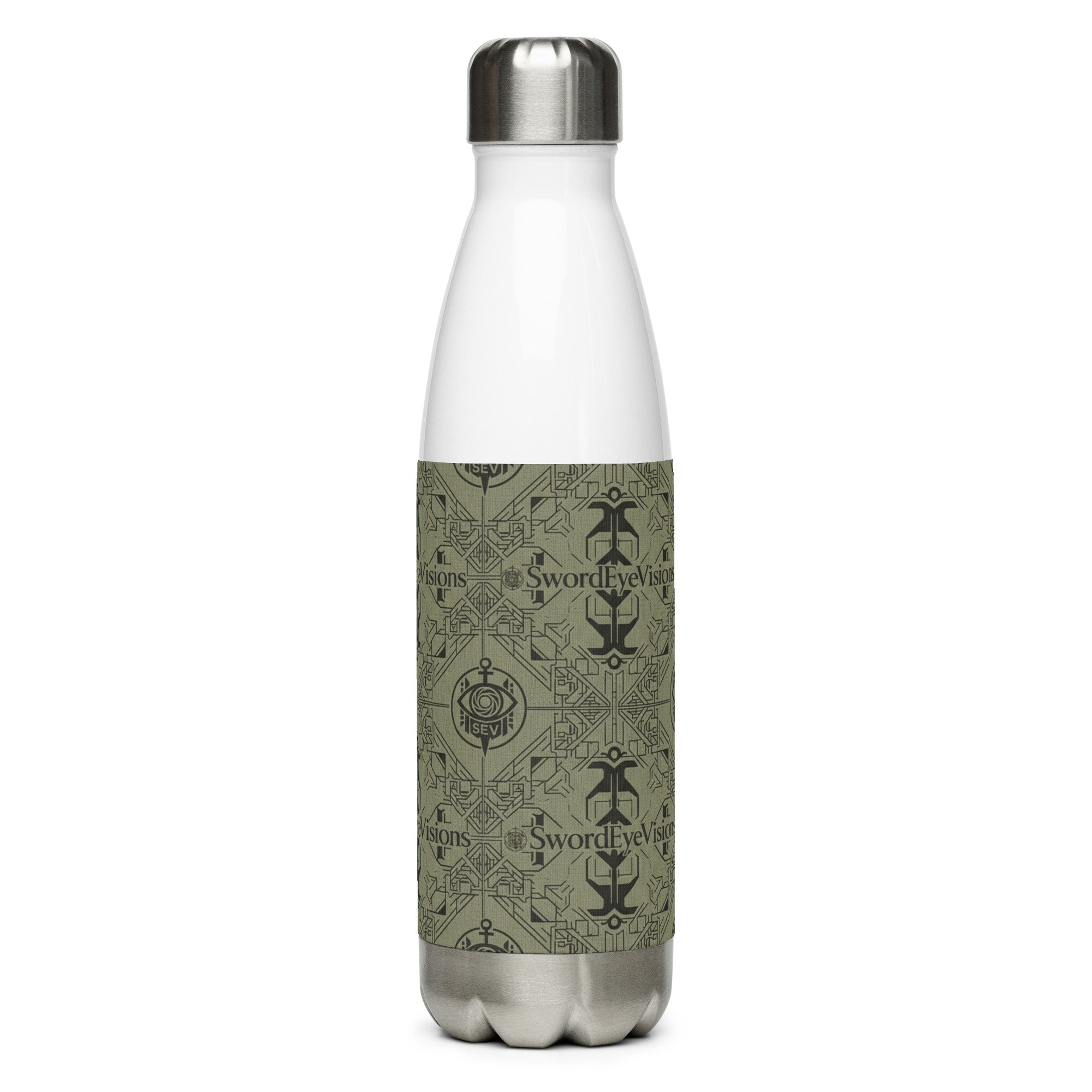SEV STAINLESS STEEL WATER BOTTLE — UTILITY OLIVE NOIR — alternate view 5 of 9