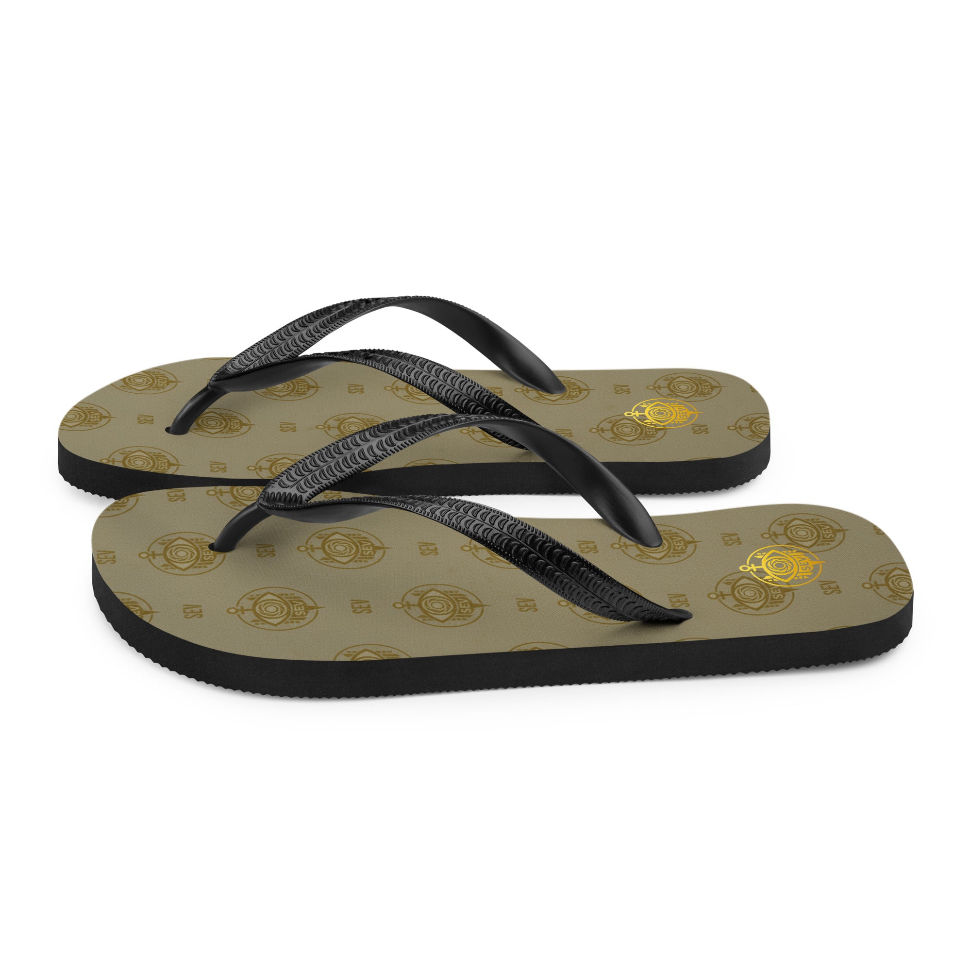 SEV GoldCream Capsule Flip Flops — alternate view 4 of 7